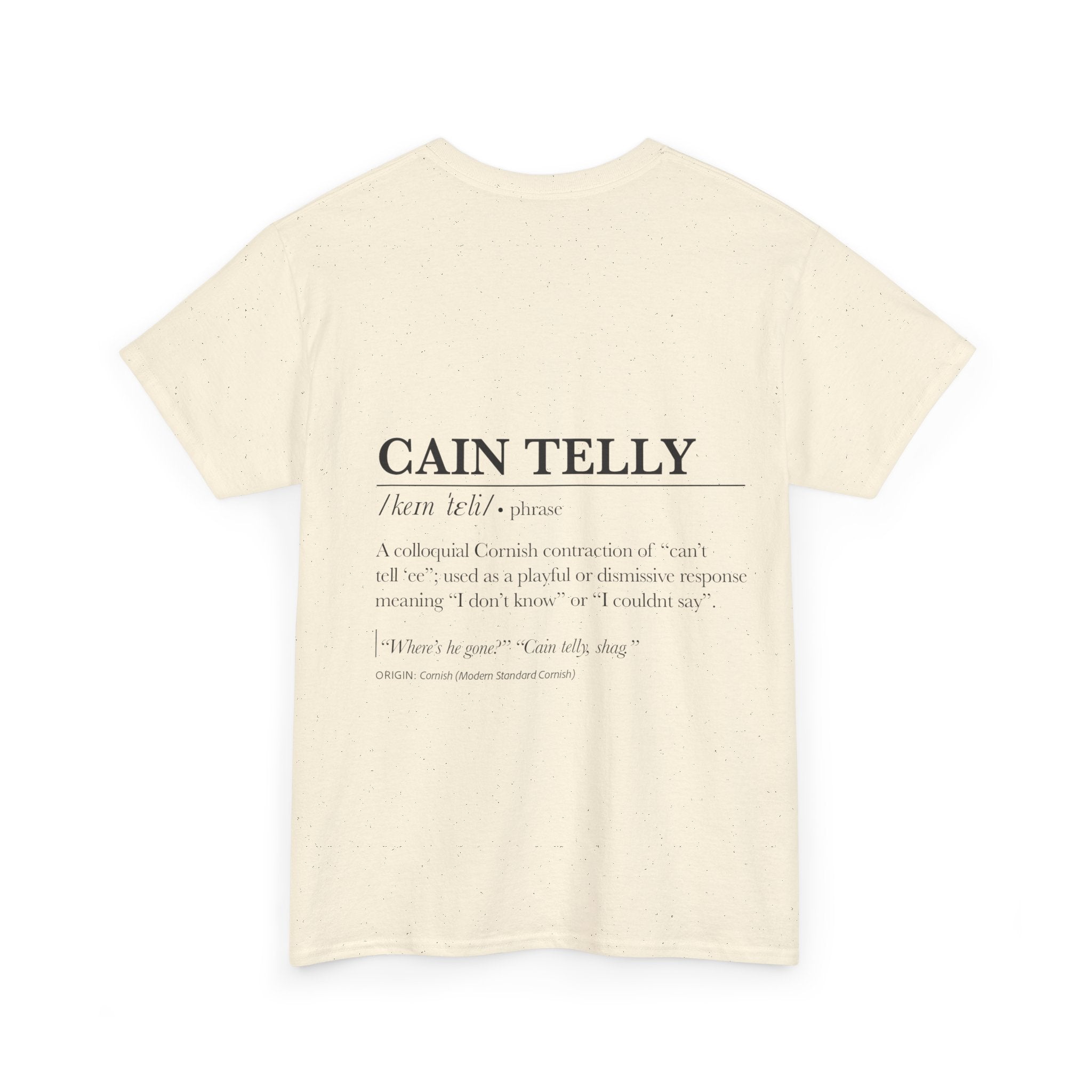 T-Shirt — 'Wasson Shag' Cornish Dictionary Unisex Tee