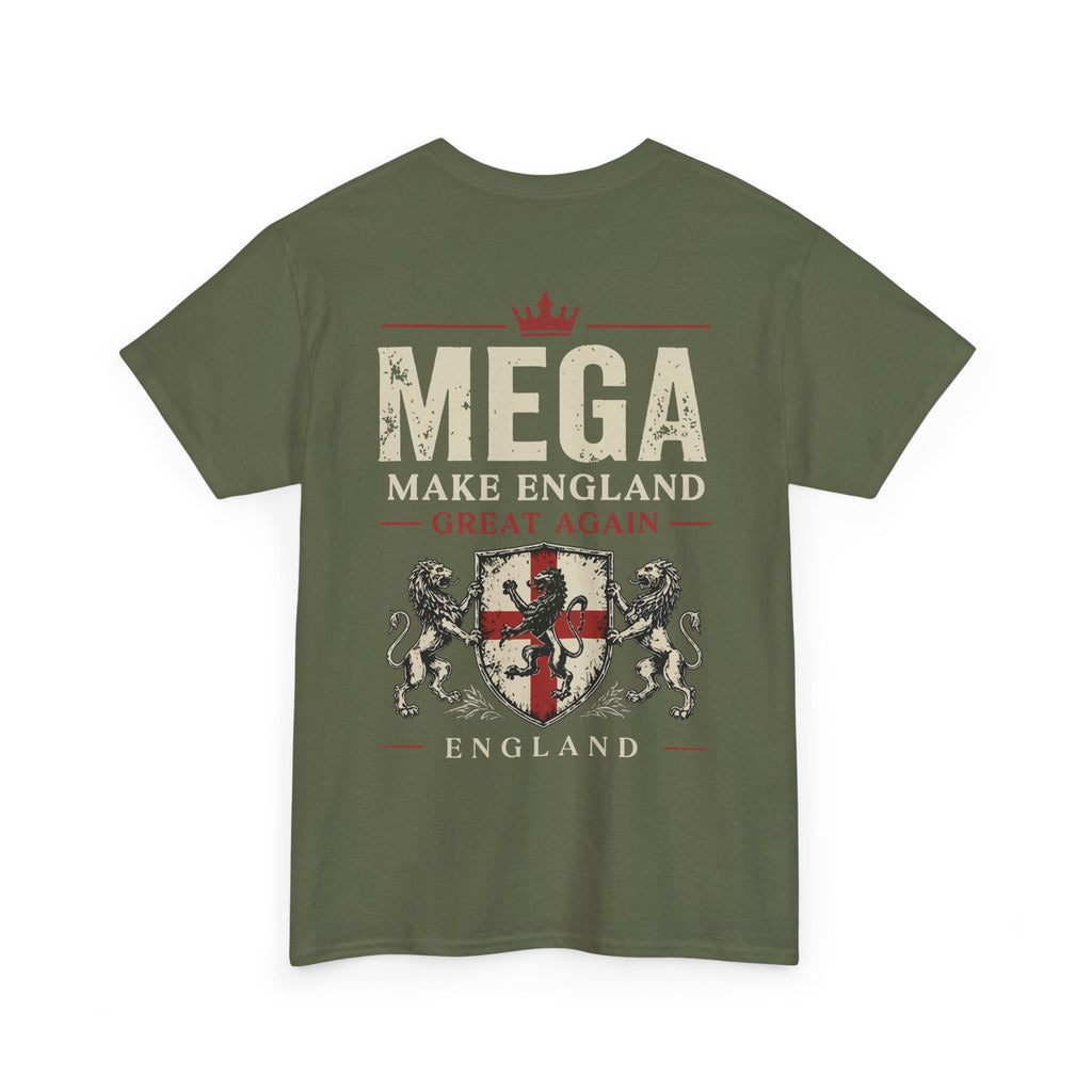 Mens MEGA Make England Great Again T‑Shirt — Union Jack Vintage Patriotic Tee