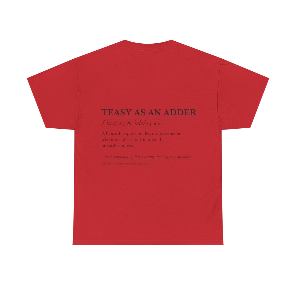 'Wossmarrwiddee / Teasy As An Adder' Cornish Dictionary Unisex Tee