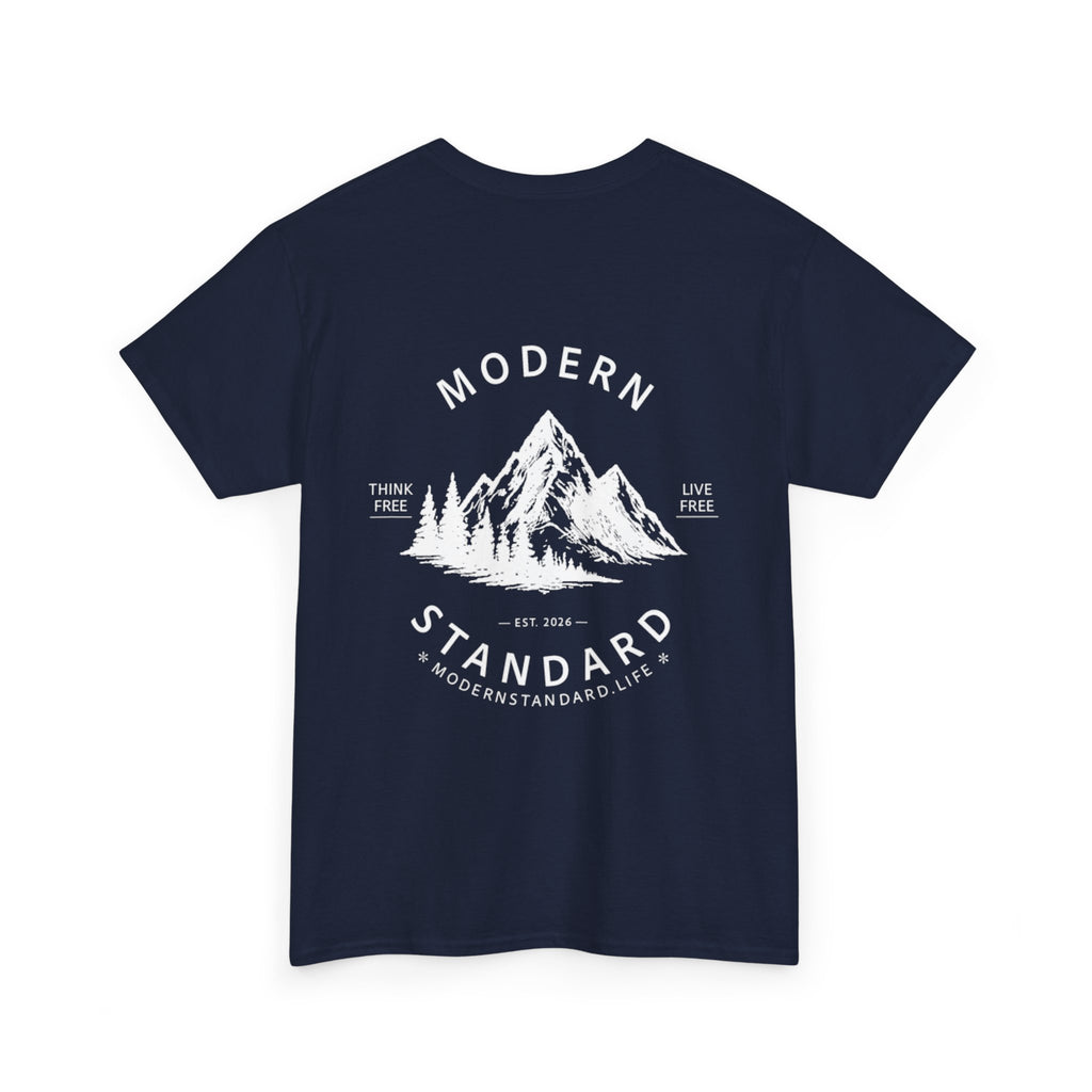 Modern Standard Mountain T‑Shirt — Vintage Outdoor Graphic Tee