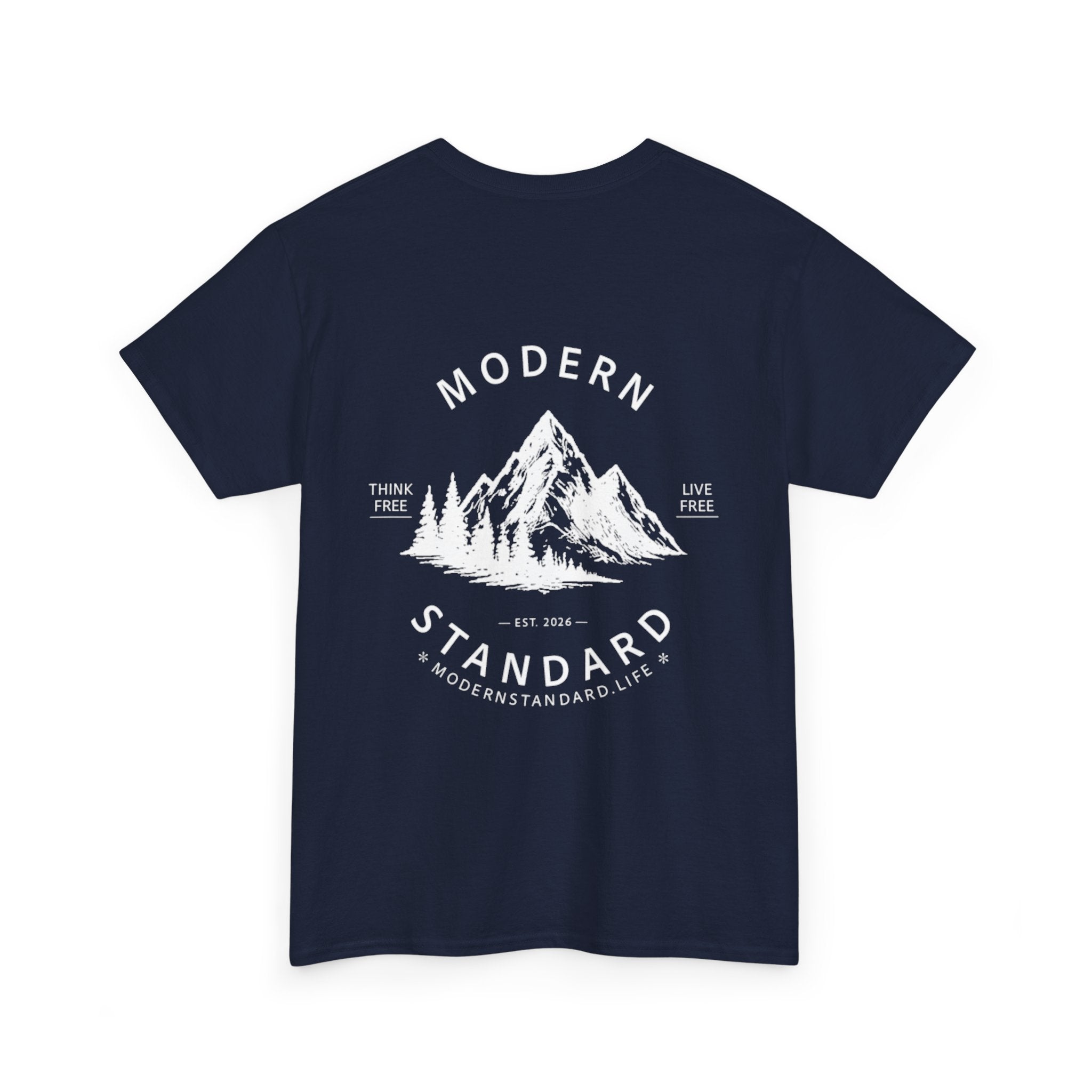 Modern Standard Mountain T‑Shirt — Vintage Outdoor Graphic Tee