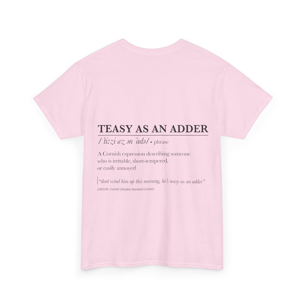 'Wossmarrwiddee / Teasy As An Adder' Cornish Dictionary Unisex Tee