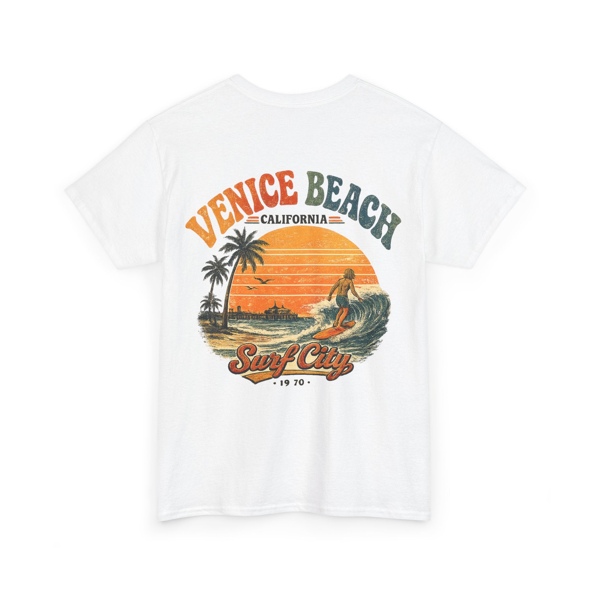 Venice Beach 1970's Surf Tee — Vintage Surf City Graphic T-Shirt