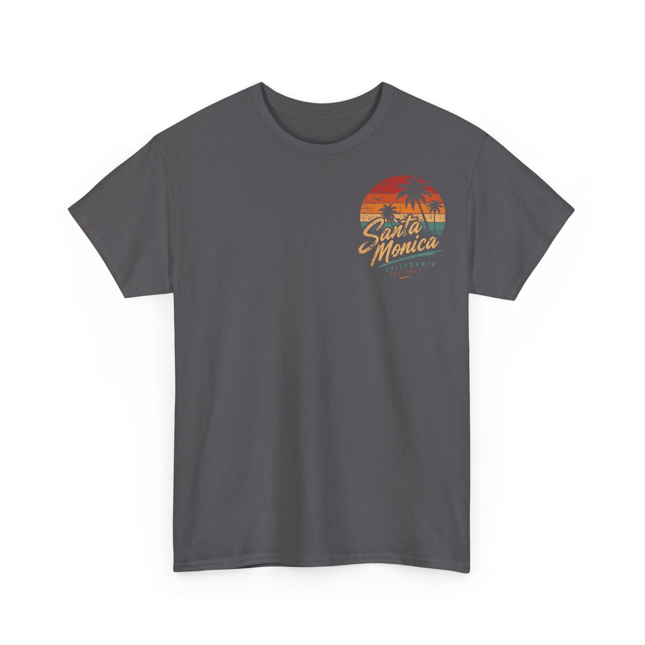 Santa Monica Boulevard Sunset Low Rider Tee — Vintage Beach Bicycle T-Shirt
