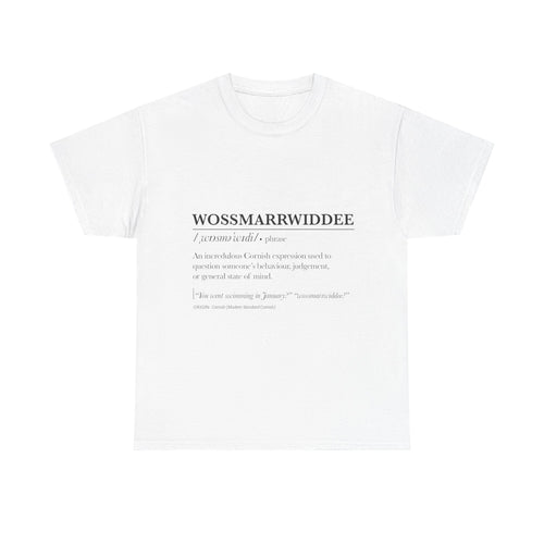 'Wossmarrwiddee / Teasy As An Adder' Cornish Dictionary Unisex Tee