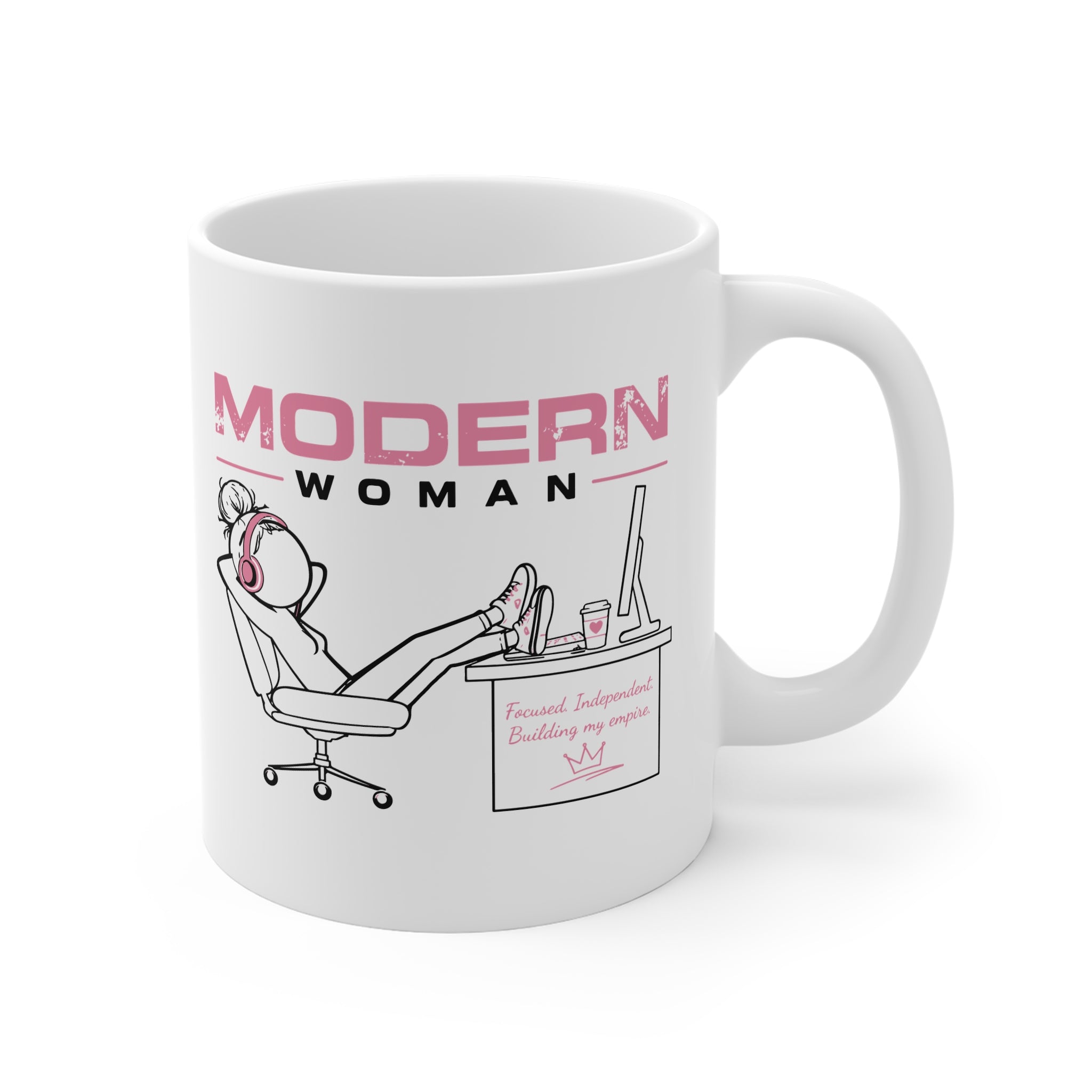 Modern Woman Mug —Work-from-Home Coffee Cup