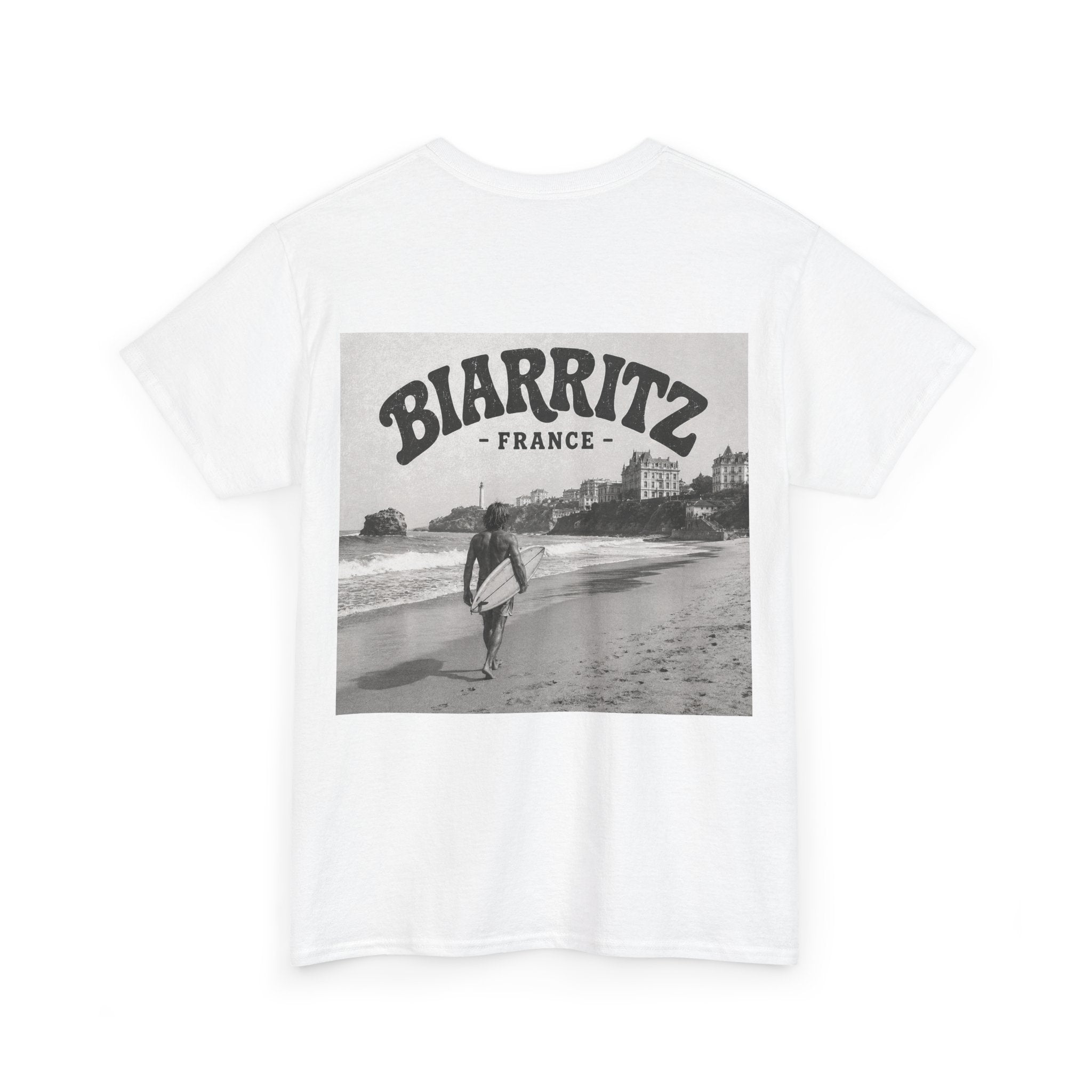 Vintage Biarritz Beach Surf Tee – Surf Town Classics T-Shirt