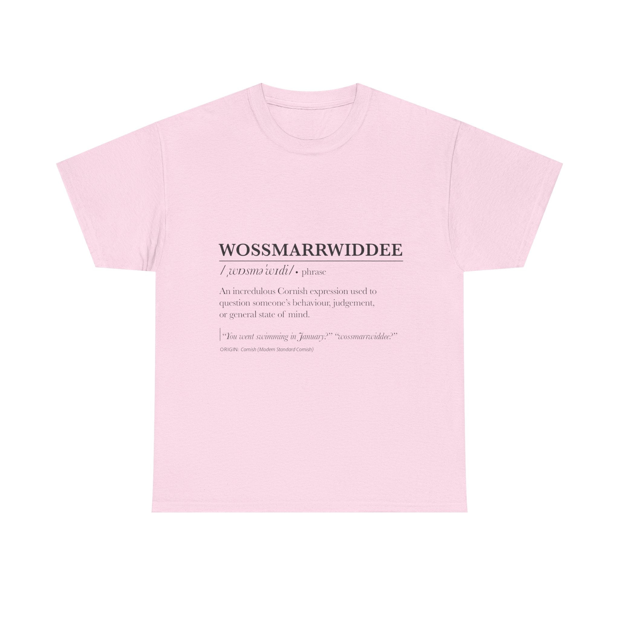 'Wossmarrwiddee / Teasy As An Adder' Cornish Dictionary Unisex Tee