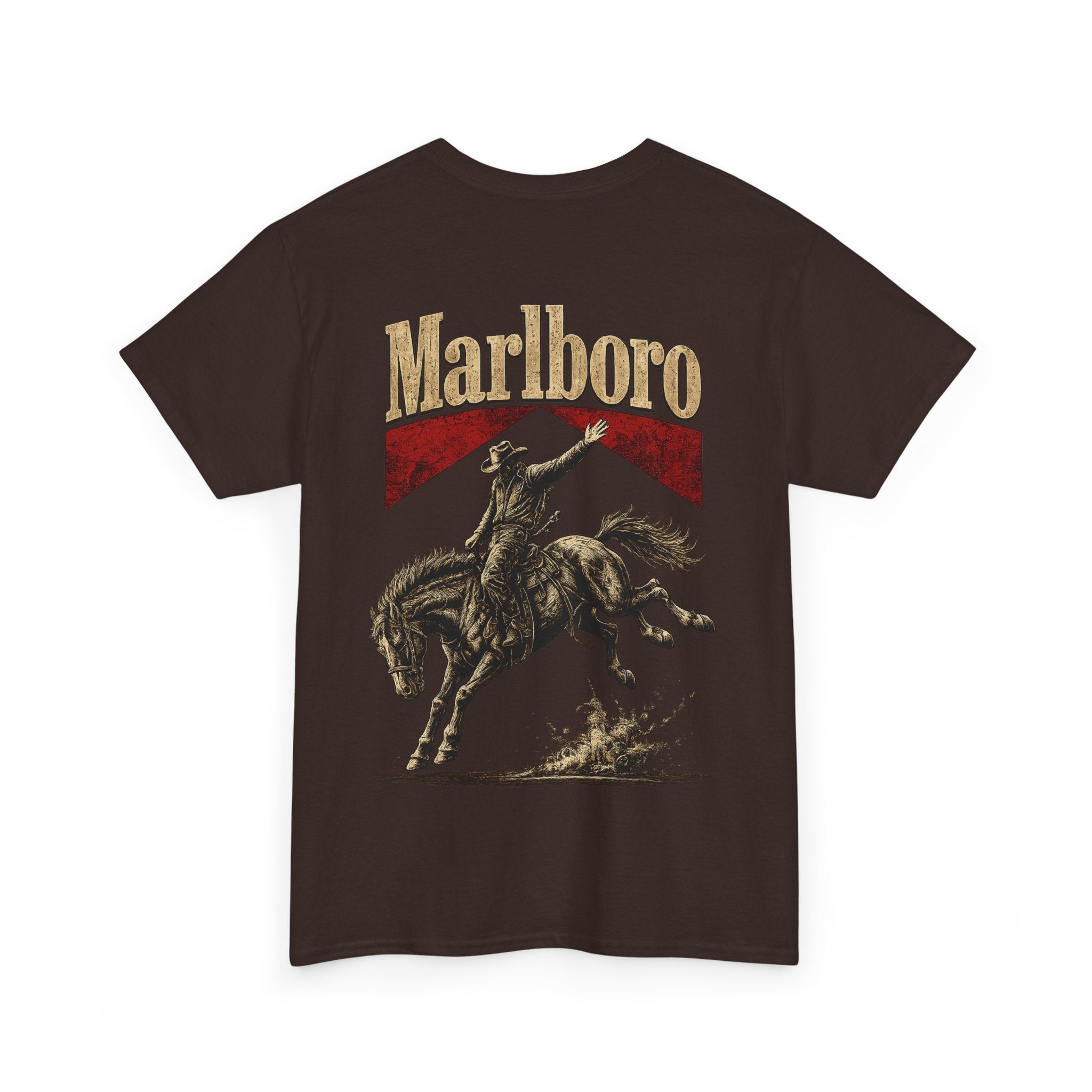 Vintage Marlboro Cowboy Rodeo T-Shirt —  Bucking Bronco Graphic Tee