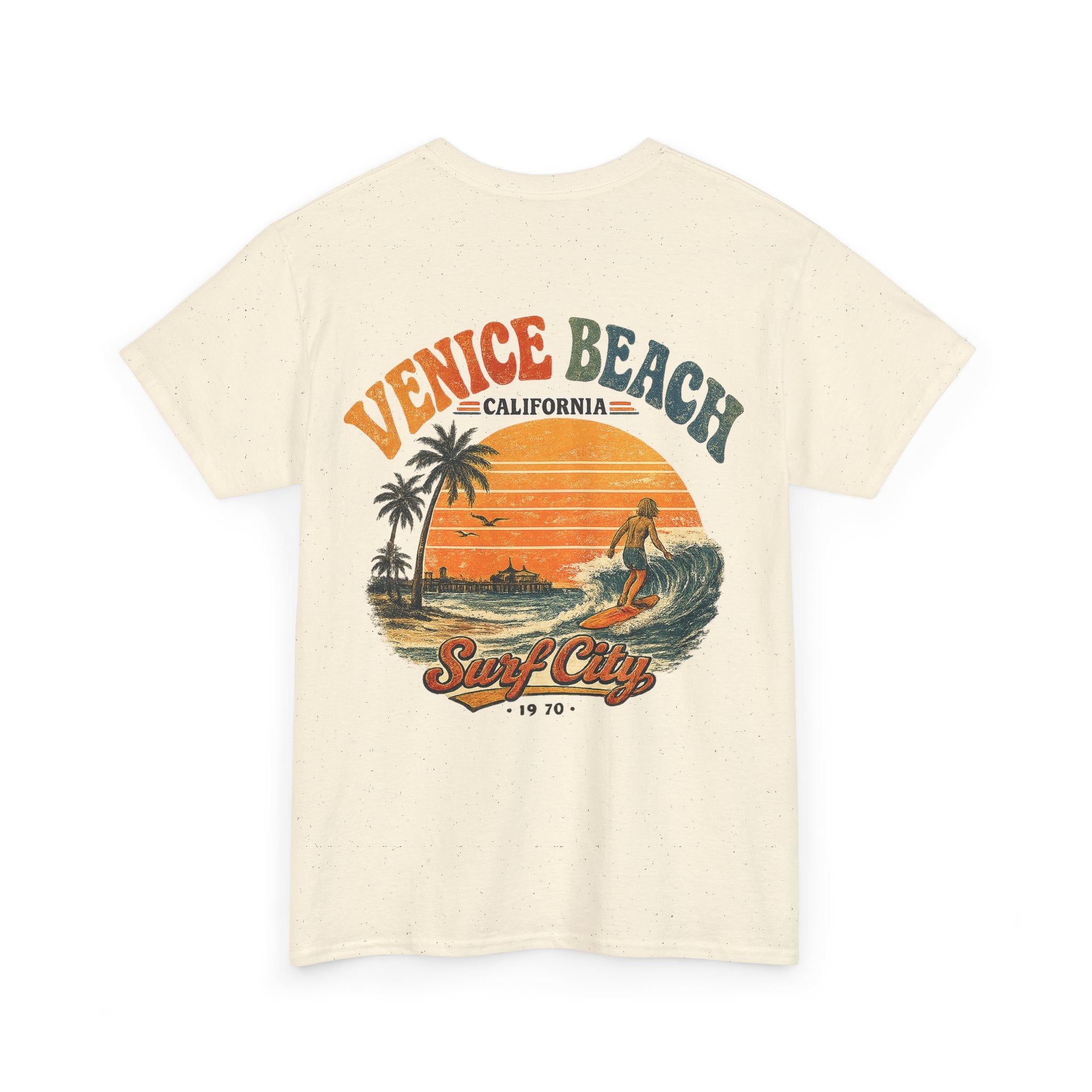 Venice Beach 1970's Surf Tee — Vintage Surf City Graphic T-Shirt