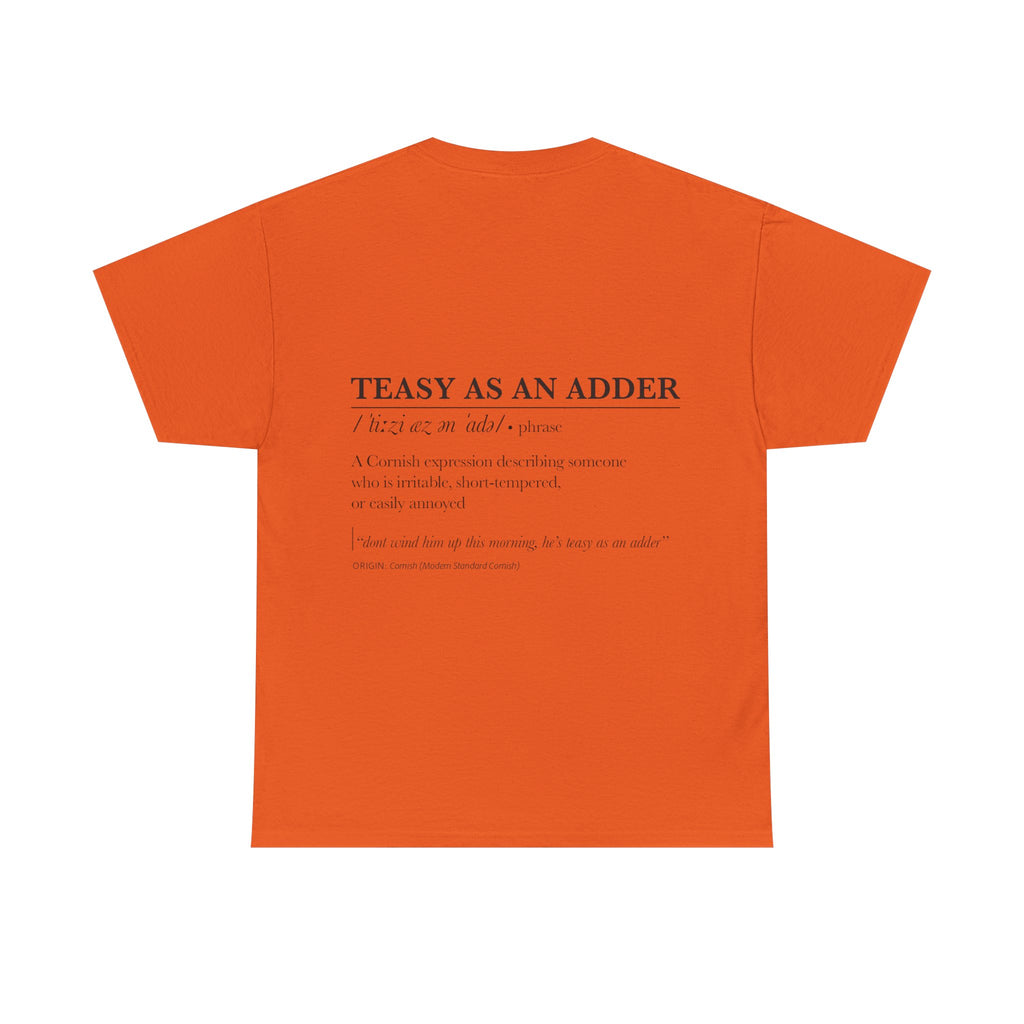 'Wossmarrwiddee / Teasy As An Adder' Cornish Dictionary Unisex Tee