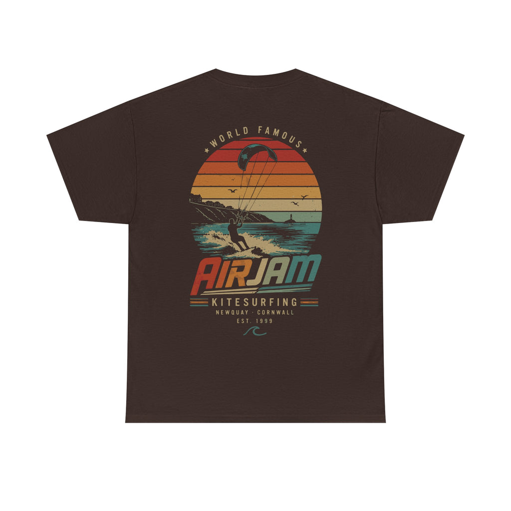 AirJam Kitesurfing  Tee - Retro Surf Sunset Graphic T-Shirt