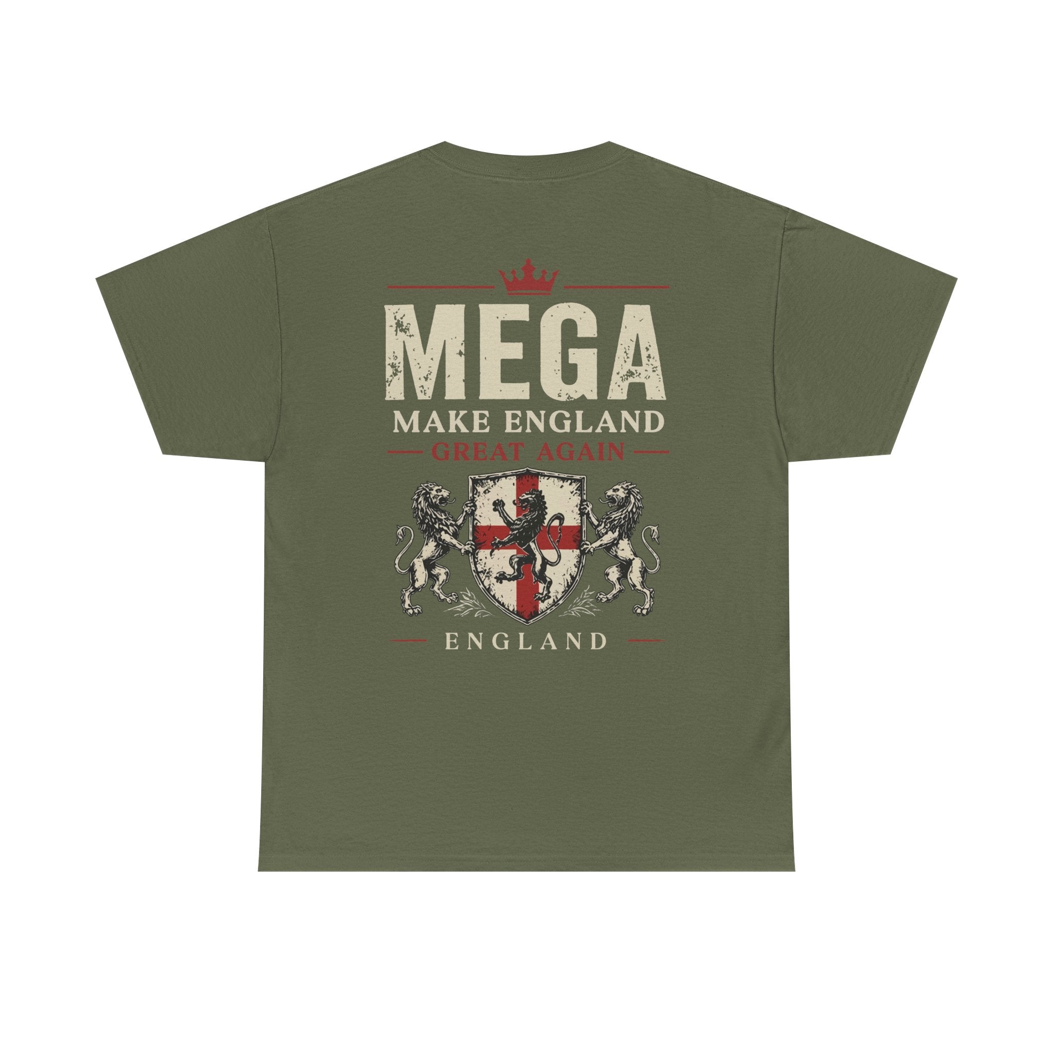 Mens MEGA Make England Great Again T‑Shirt — Union Jack Vintage Patriotic Tee