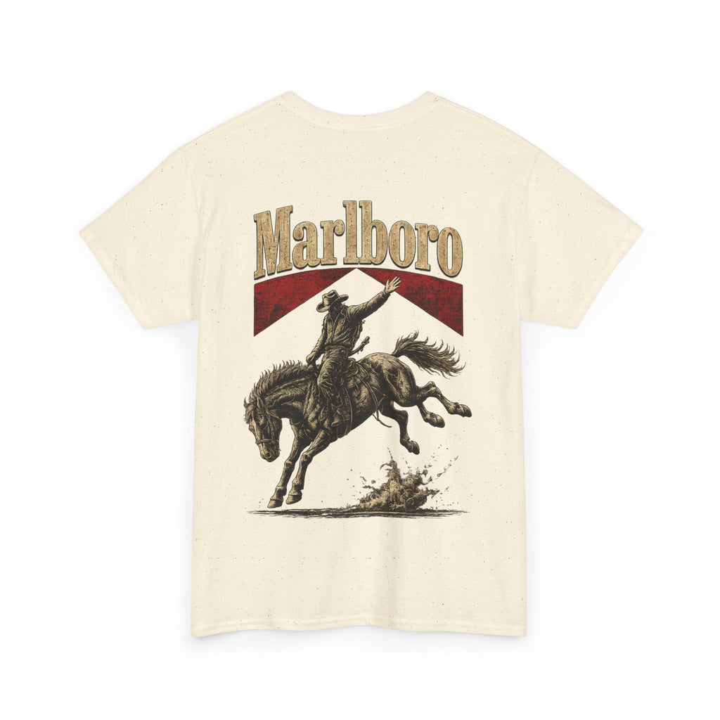 Vintage Marlboro Cowboy Rodeo T-Shirt —  Bucking Bronco Graphic Tee
