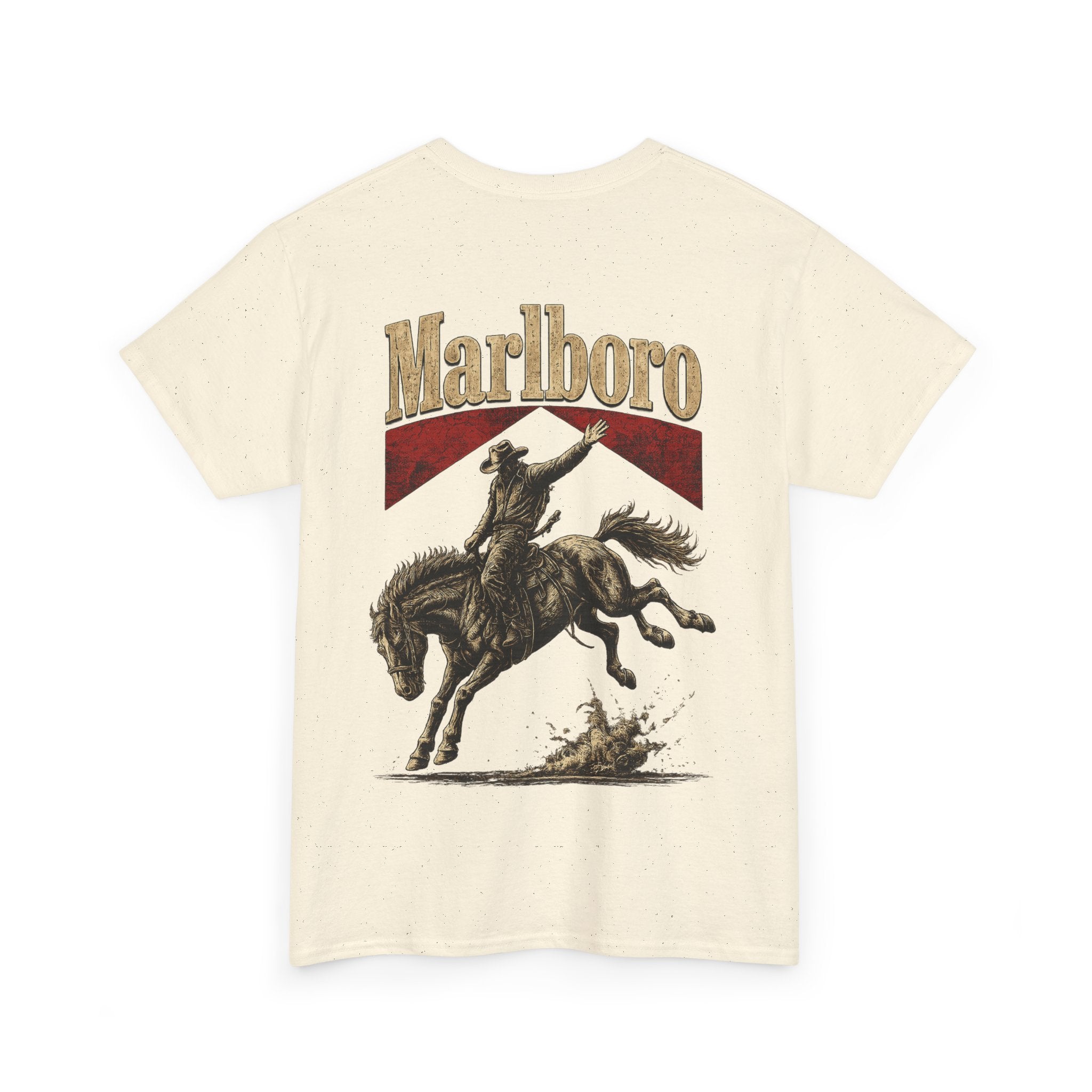 Vintage Marlboro Cowboy Rodeo T-Shirt —  Bucking Bronco Graphic Tee