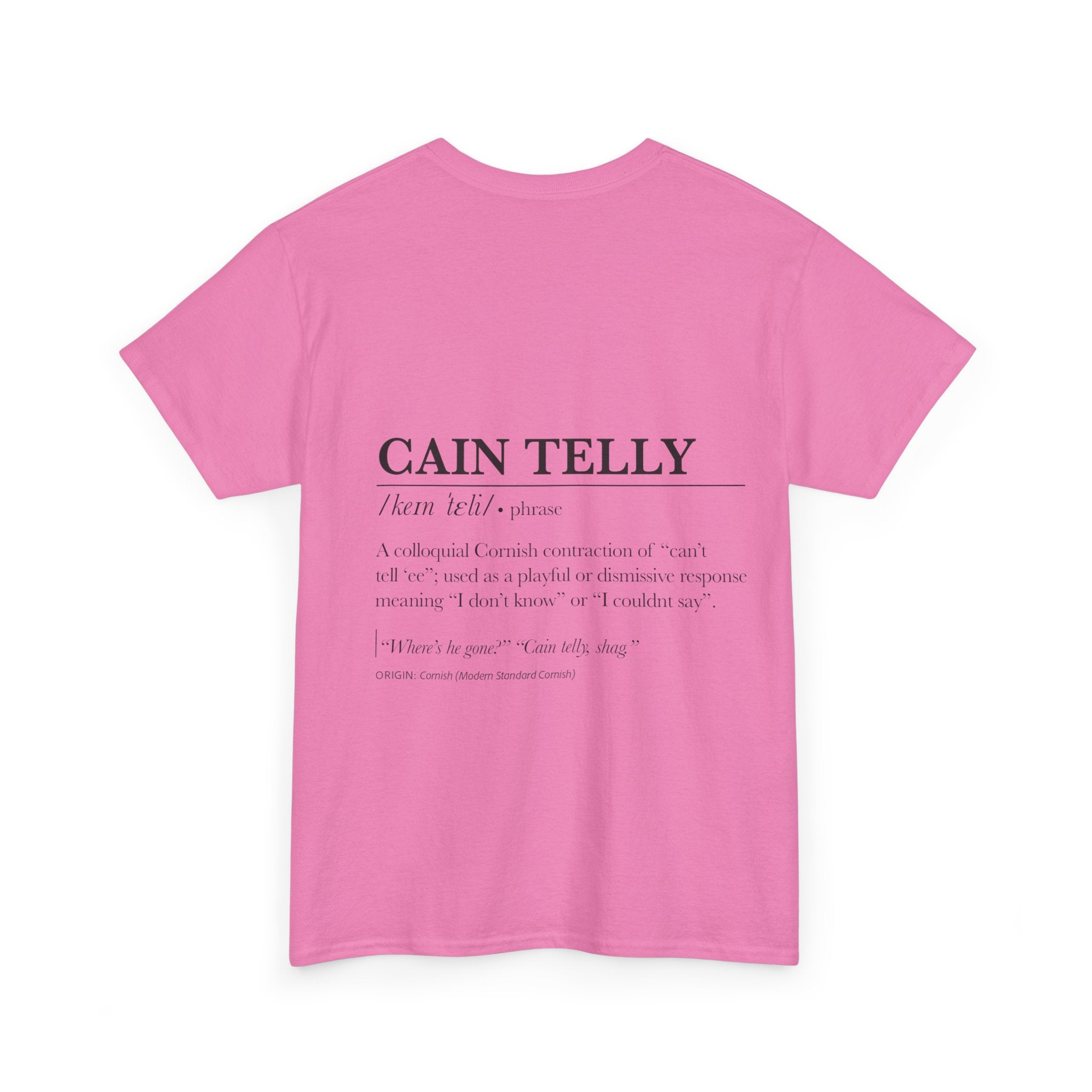 T-Shirt — 'Wasson Shag' Cornish Dictionary Unisex Tee