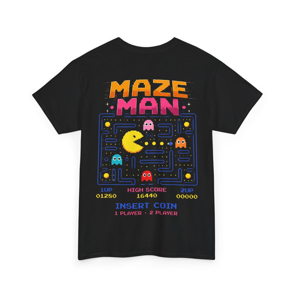 Maze Man Retro Arcade T-Shirt — Vintage Video Game Pac-Style Tee