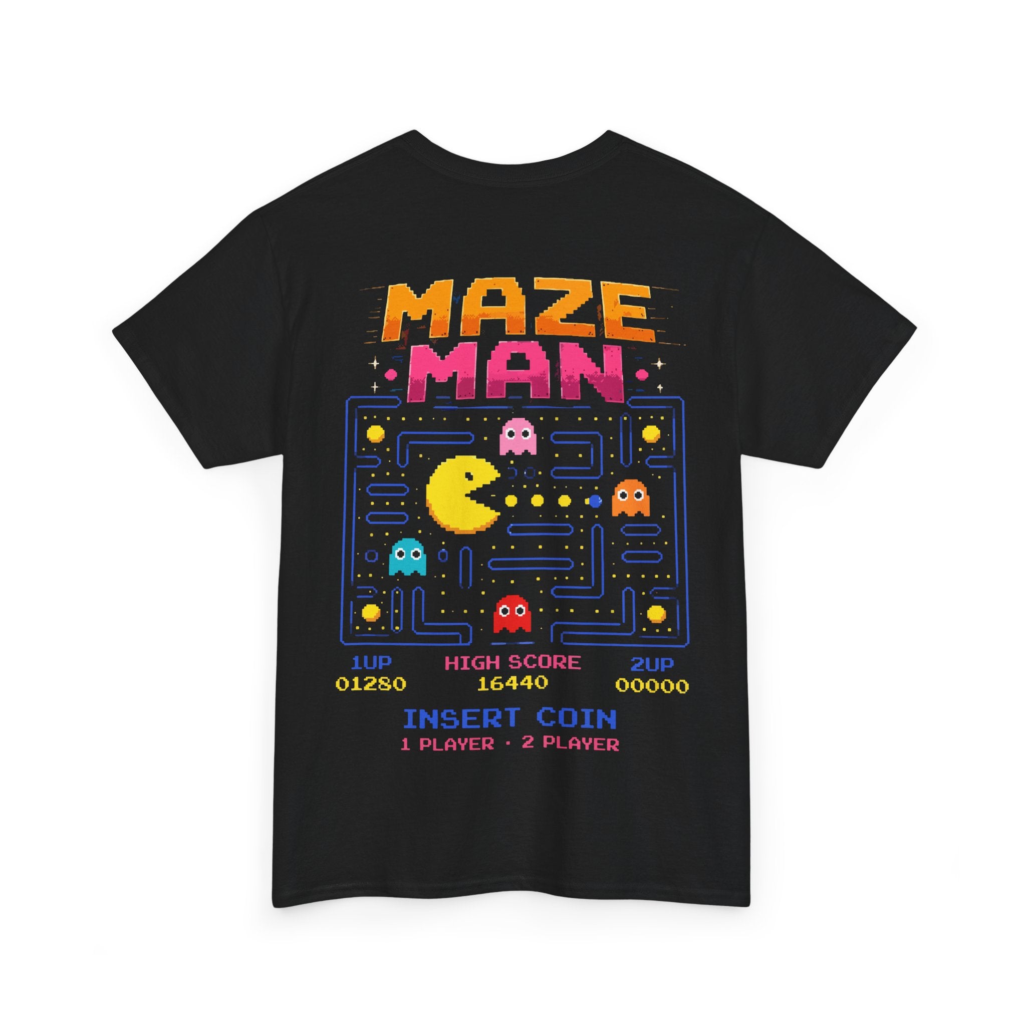 Maze Man Retro Arcade T-Shirt — Vintage Video Game Pac-Style Tee