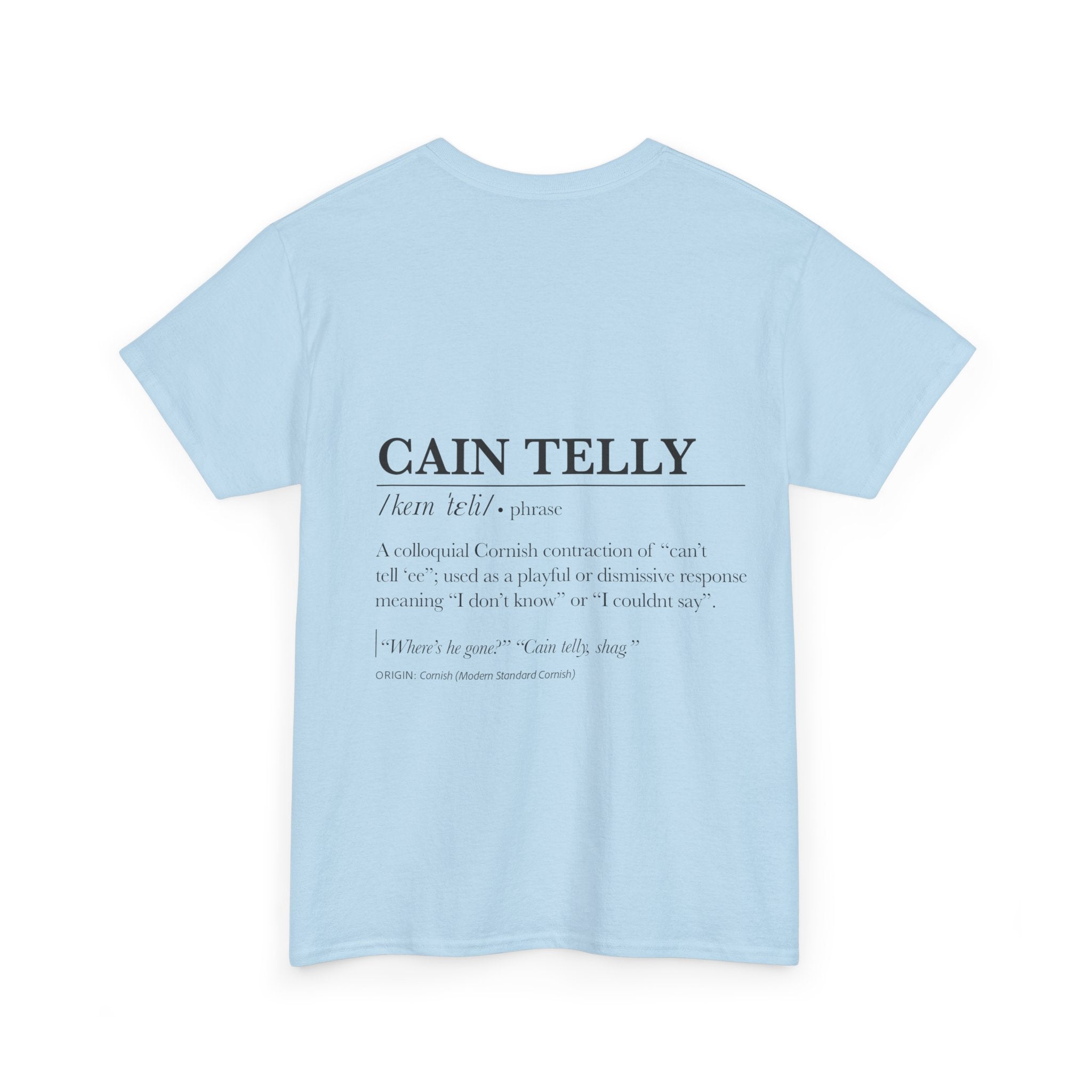 T-Shirt — 'Wasson Shag' Cornish Dictionary Unisex Tee