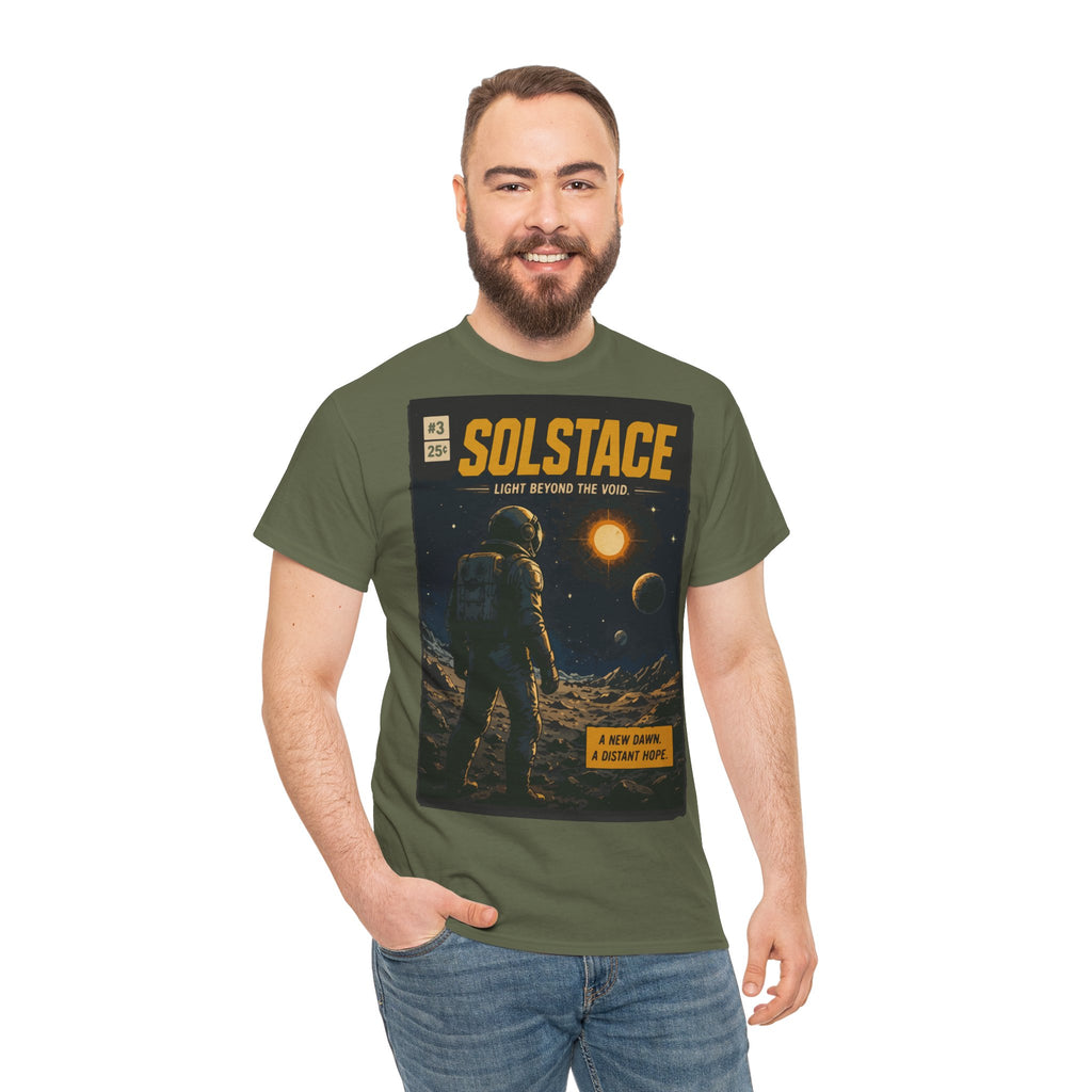 Solstice Space Tee — Astronaut Moon Poster Graphic T-Shirt
