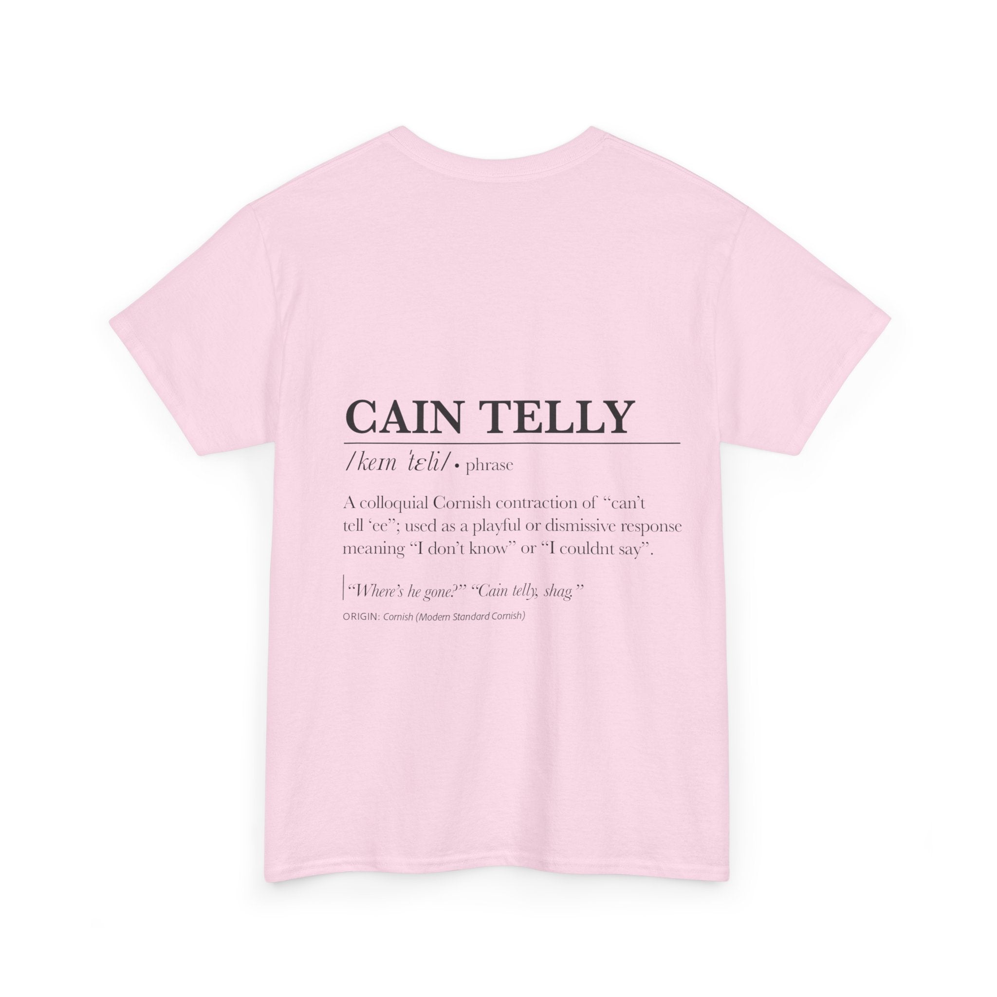T-Shirt — 'Wasson Shag' Cornish Dictionary Unisex Tee