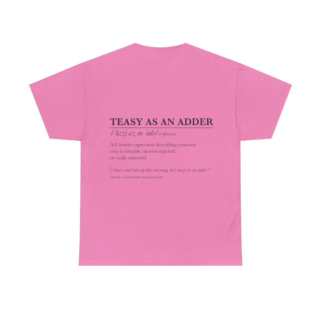 'Wossmarrwiddee / Teasy As An Adder' Cornish Dictionary Unisex Tee