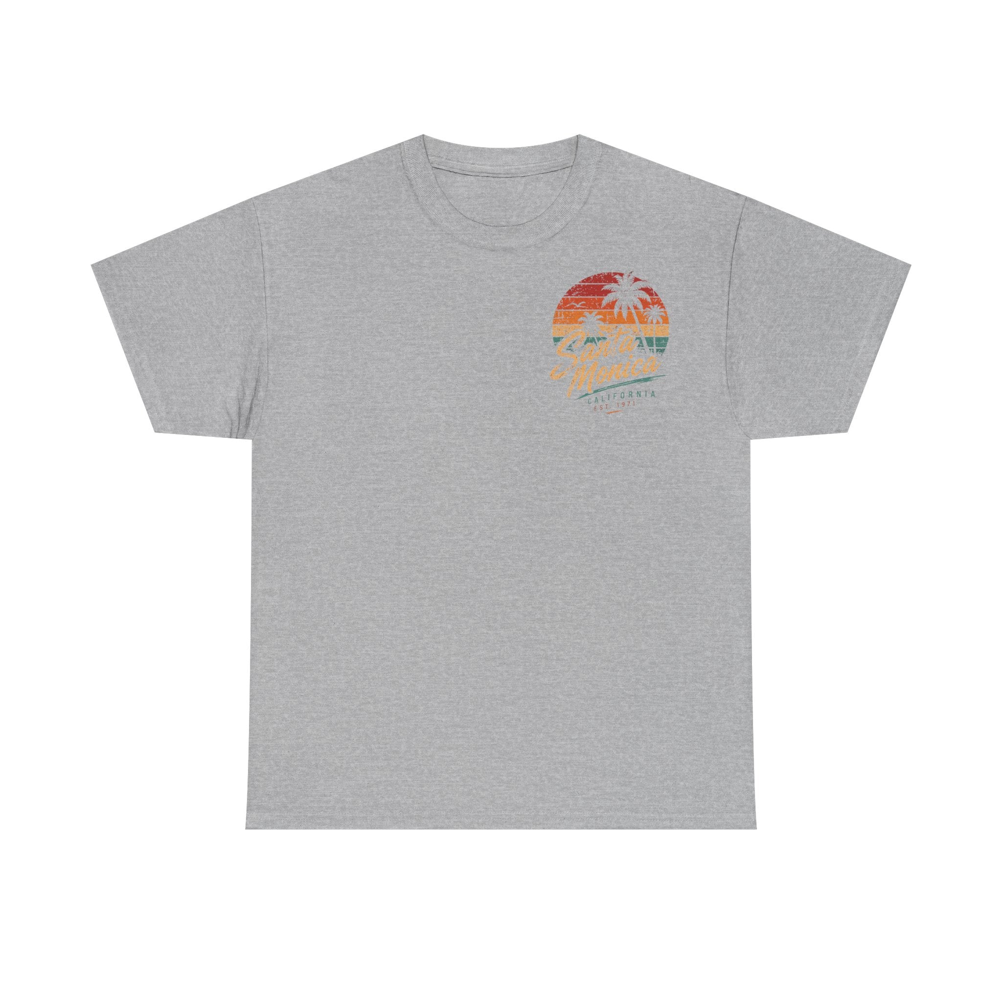 Santa Monica Boulevard Sunset Low Rider Tee — Vintage Beach Bicycle T-Shirt