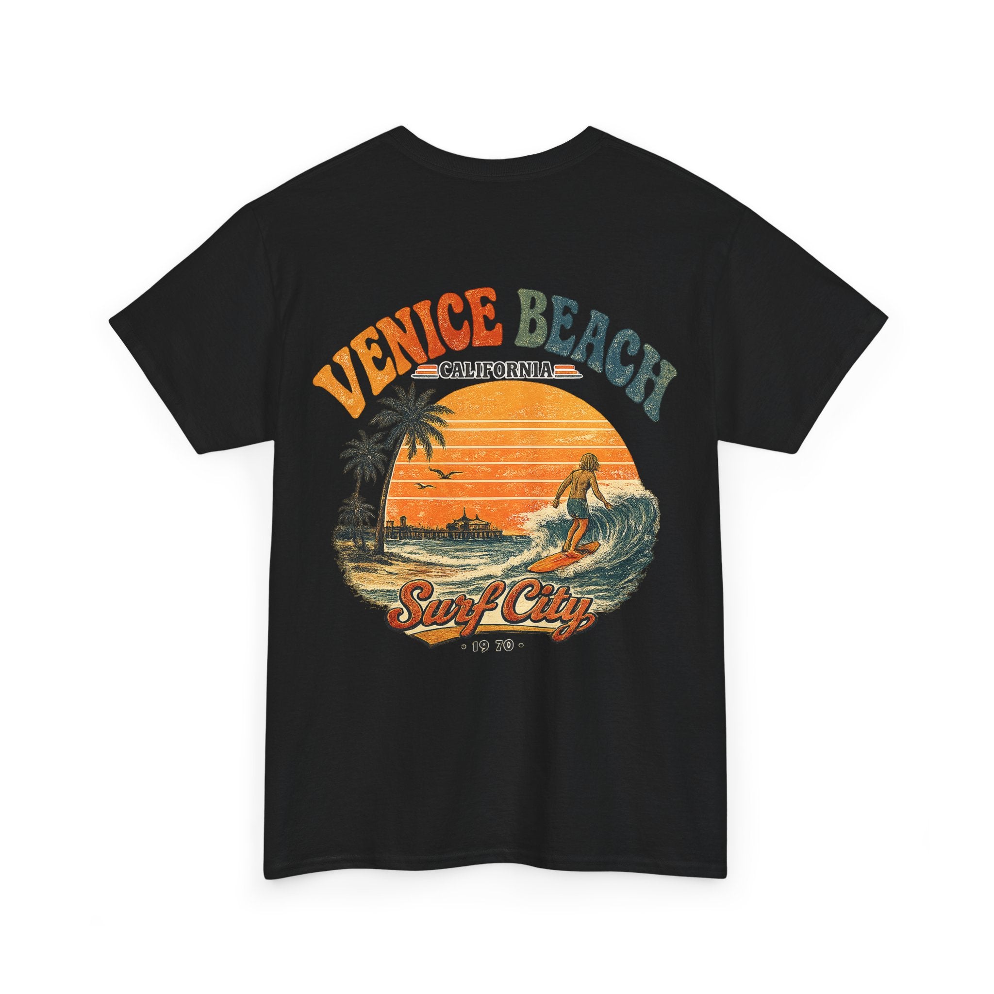 Venice Beach 1970's Surf Tee — Vintage Surf City Graphic T-Shirt