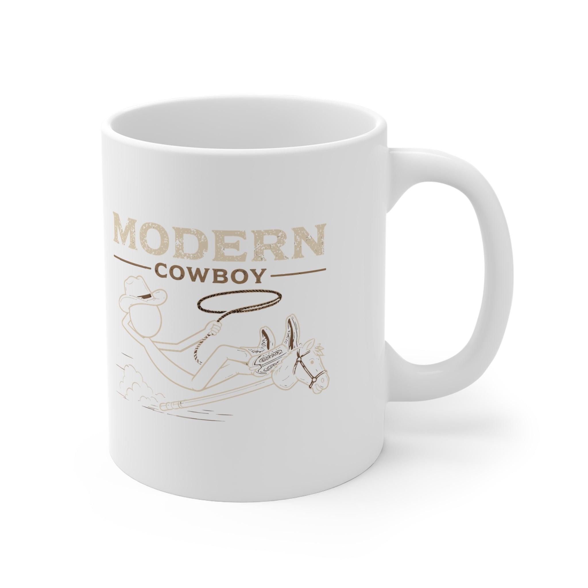 Modern Cowboy Mug — Vintage Rodeo Coffee Cup