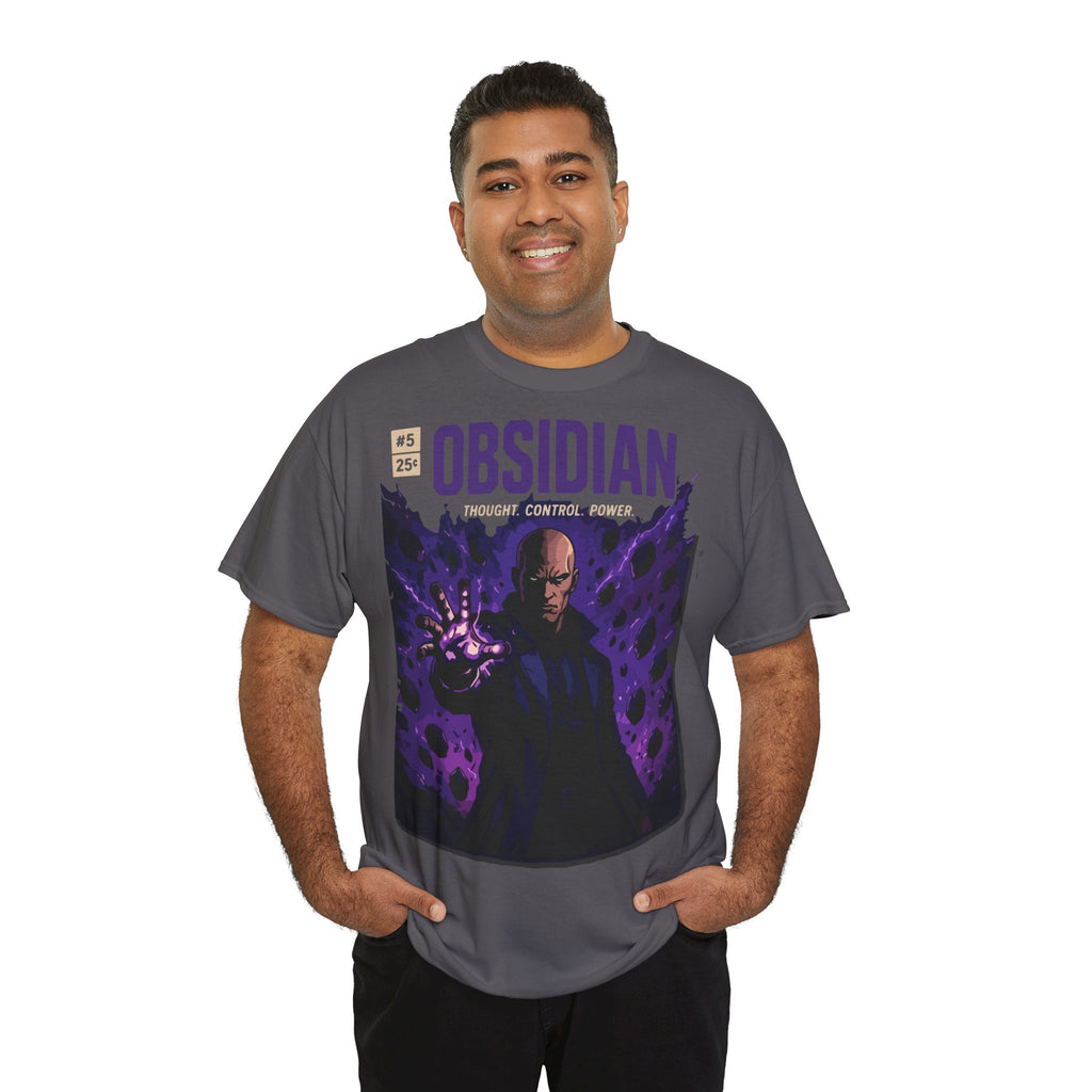 Obsidian Graphic Tee — Dark Magic Character Shirt