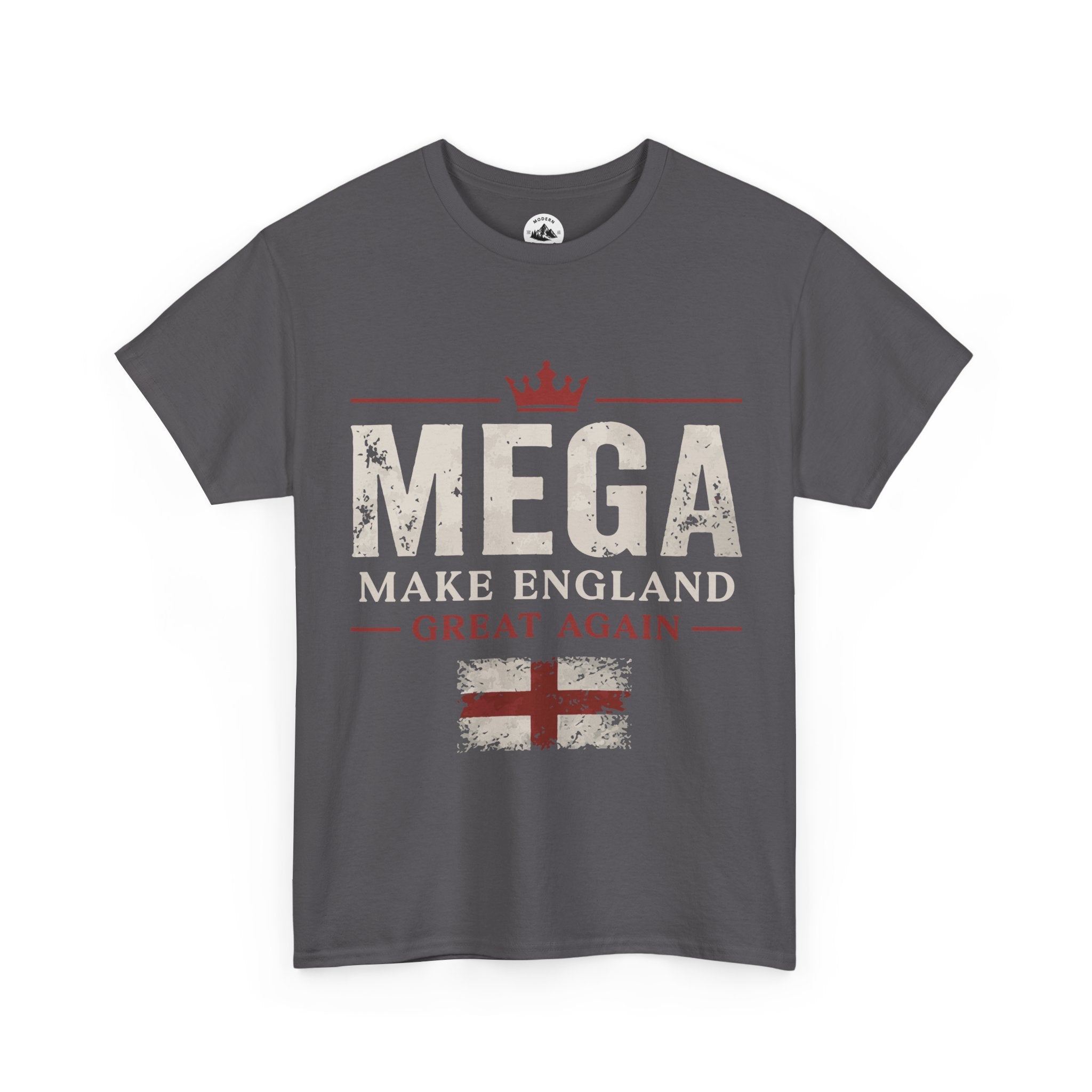 Mens MEGA Make England Great Again T‑Shirt — Union Jack Vintage Patriotic Tee