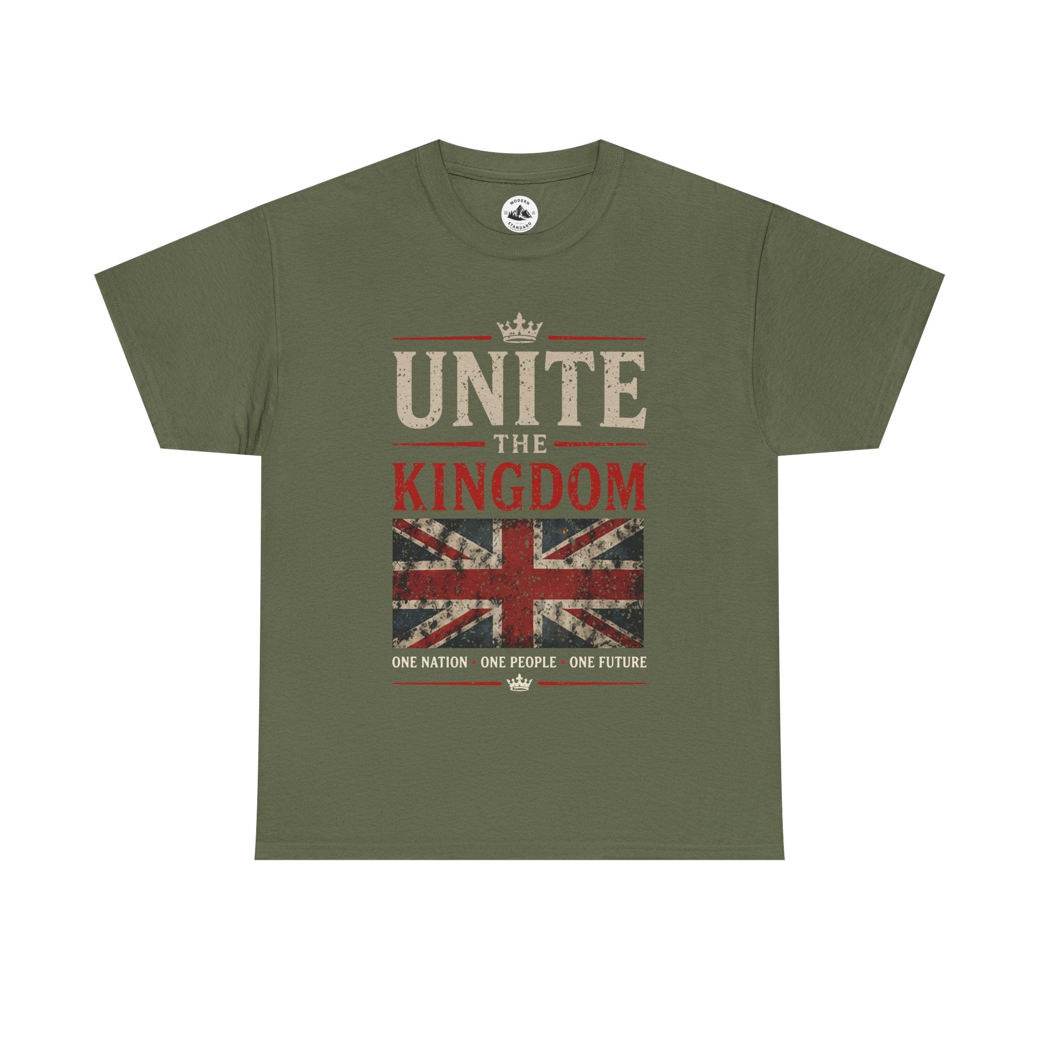 Mens Unite The Kingdom T‑Shirt — Union Jack Vintage Patriotic Tee