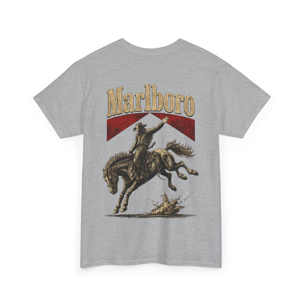 Vintage Marlboro Cowboy Rodeo T-Shirt —  Bucking Bronco Graphic Tee