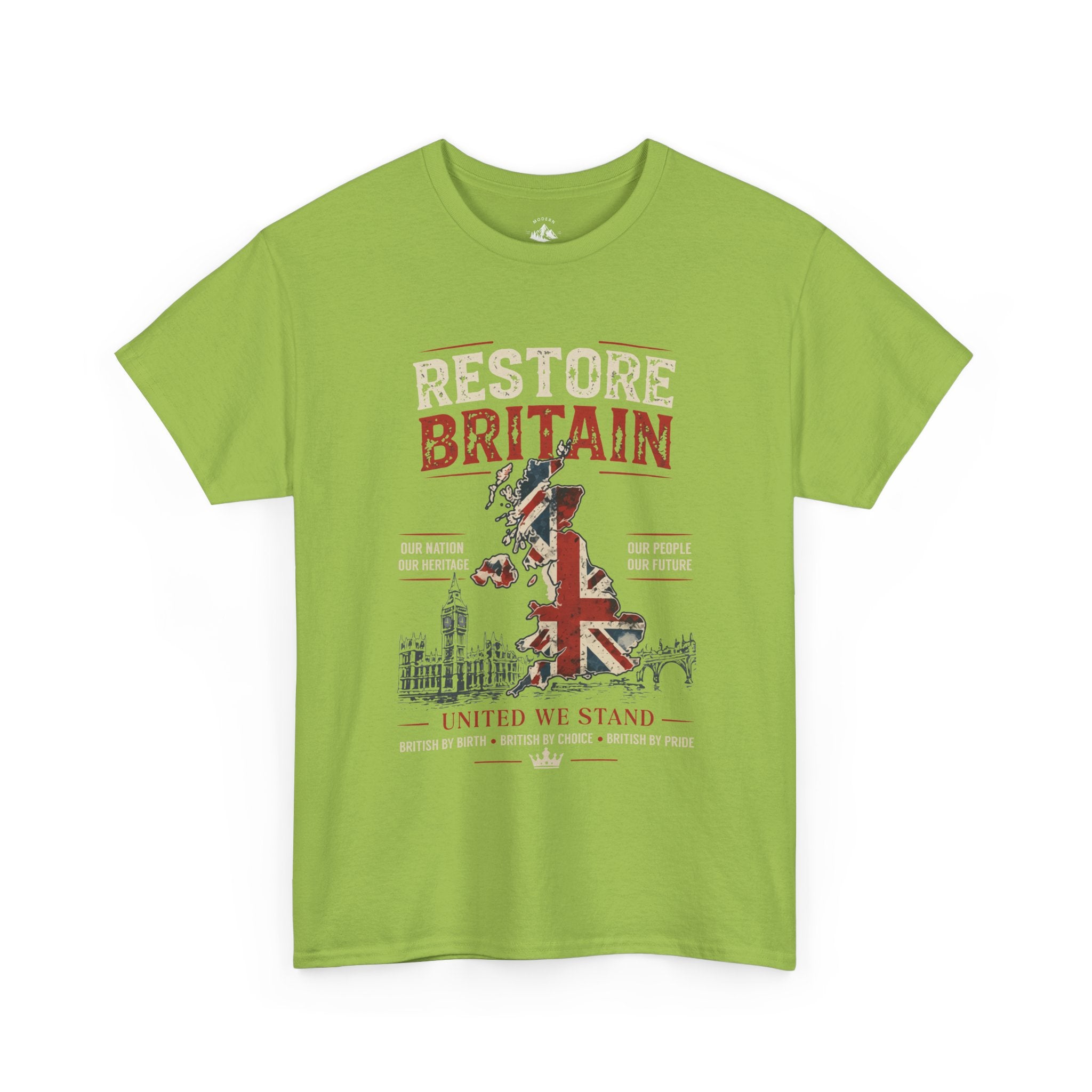 Womans Restore Britain T-Shirt – Patriotic Union Jack Graphic Tee
