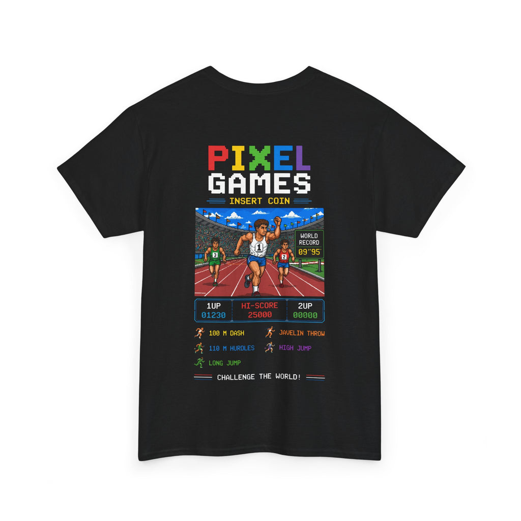 Pixel Games Tee — Retro Arcade 'Insert Coin' Vintage Gaming T-Shirt