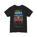 Pixel Games Tee — Retro Arcade 'Track and Field' Vintage Gaming T-Shirt