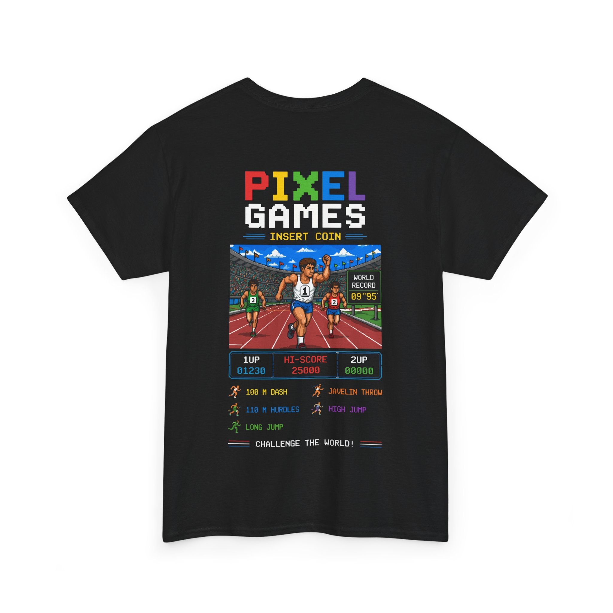 Pixel Games Tee — Retro Arcade 'Insert Coin' Vintage Gaming T-Shirt