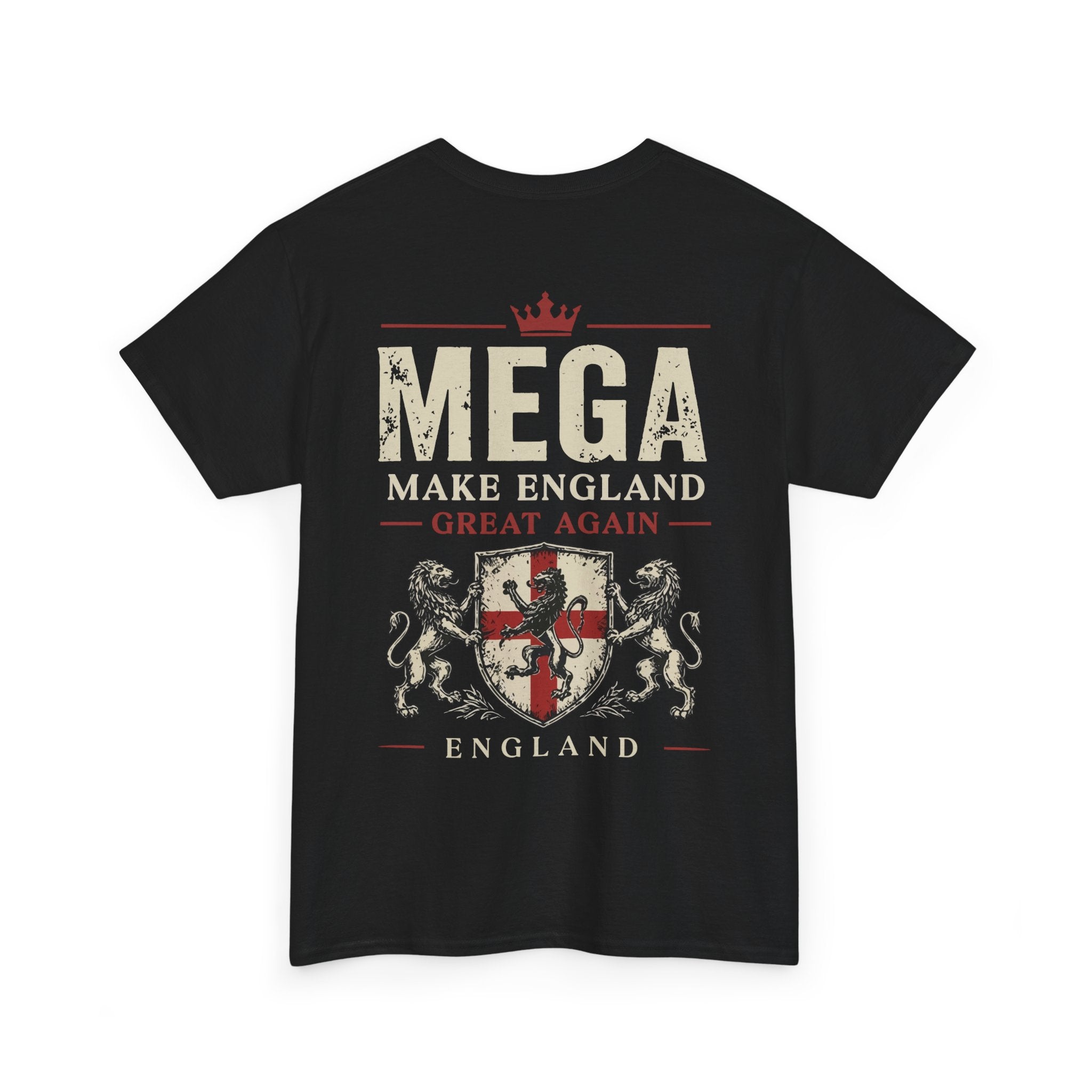 Mens MEGA Make England Great Again T‑Shirt — Union Jack Vintage Patriotic Tee