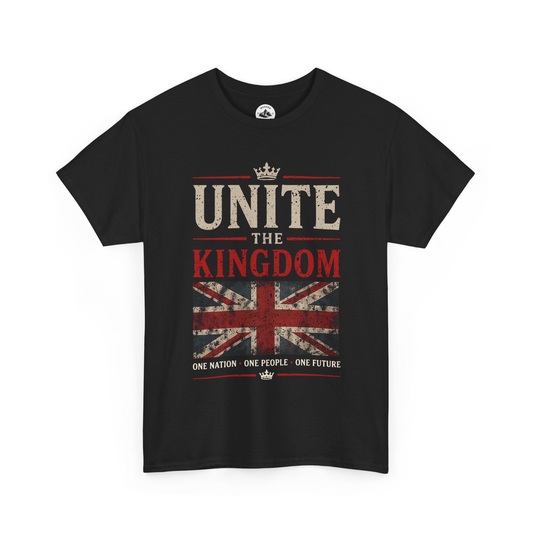 Mens Unite The Kingdom T‑Shirt — Union Jack Vintage Patriotic Tee