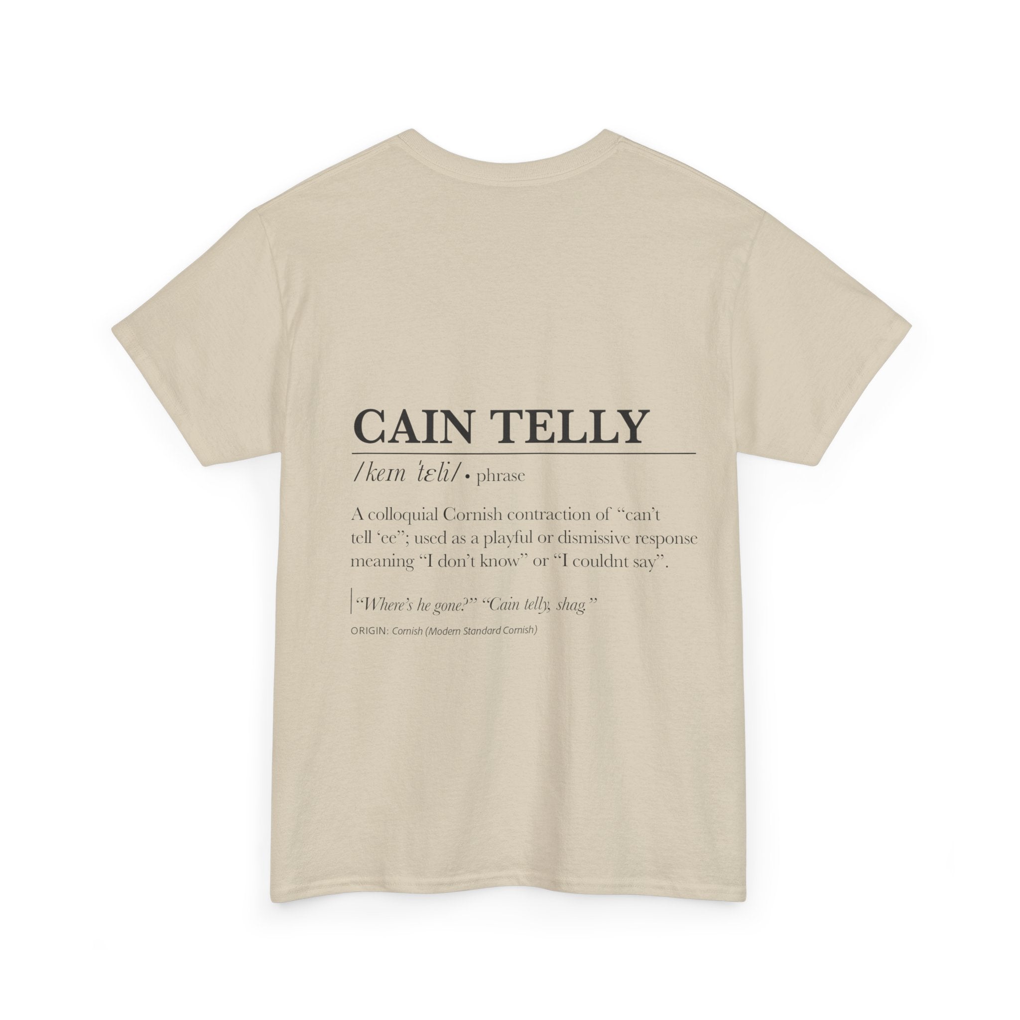 T-Shirt — 'Wasson Shag' Cornish Dictionary Unisex Tee