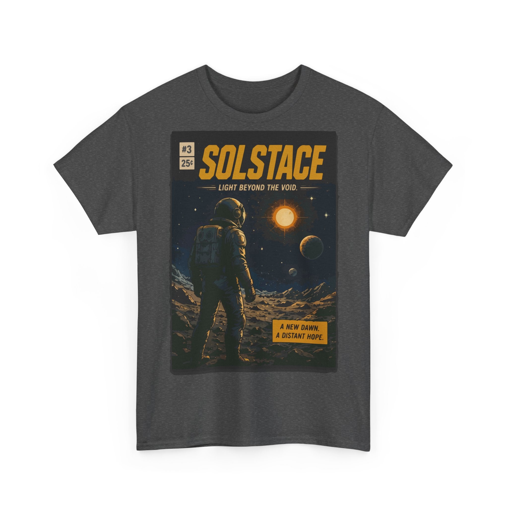 Solstice Space Tee — Astronaut Moon Poster Graphic T-Shirt