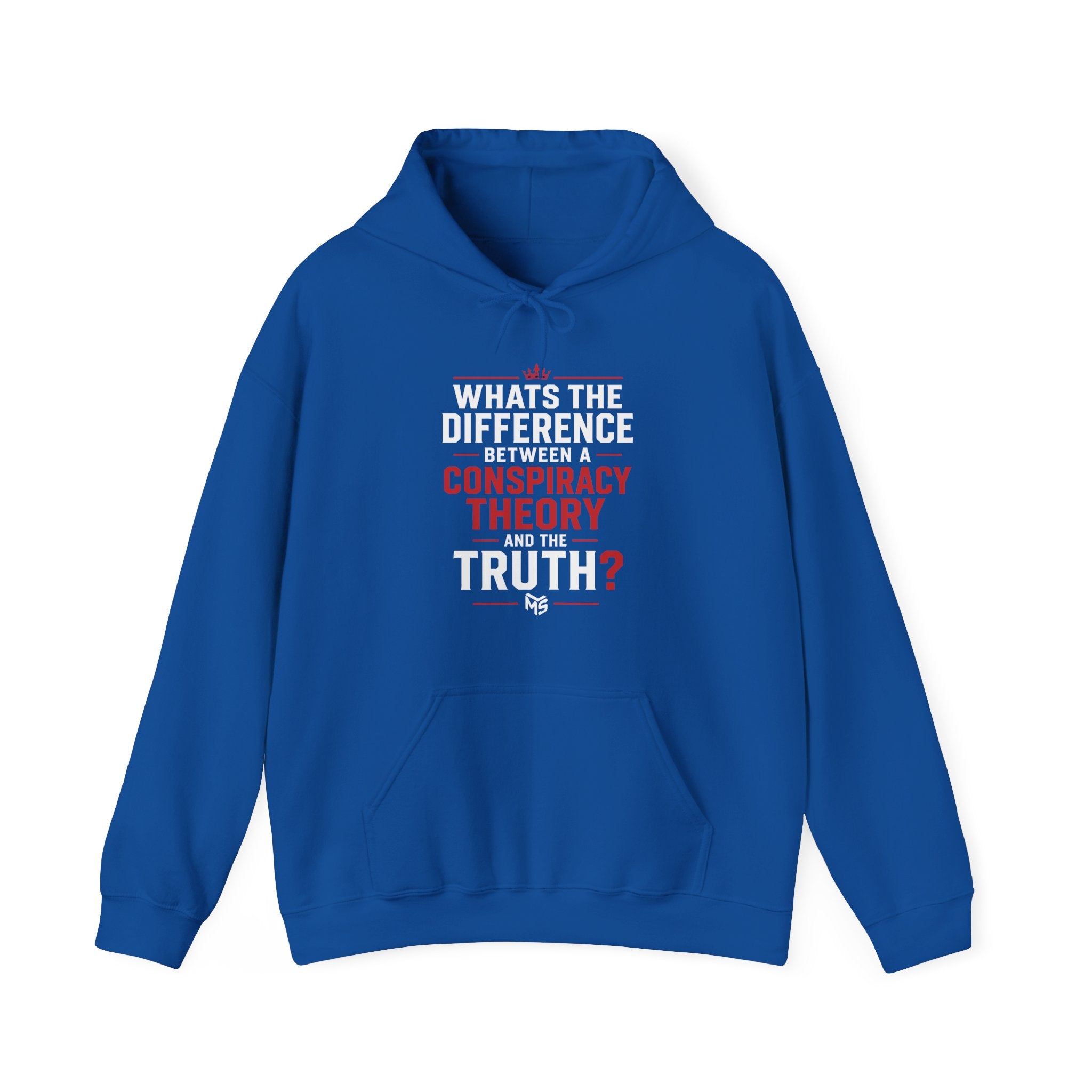 Conspiracy vs Truth Hoodie – Front Quote & “6 Months.” Back Graphic