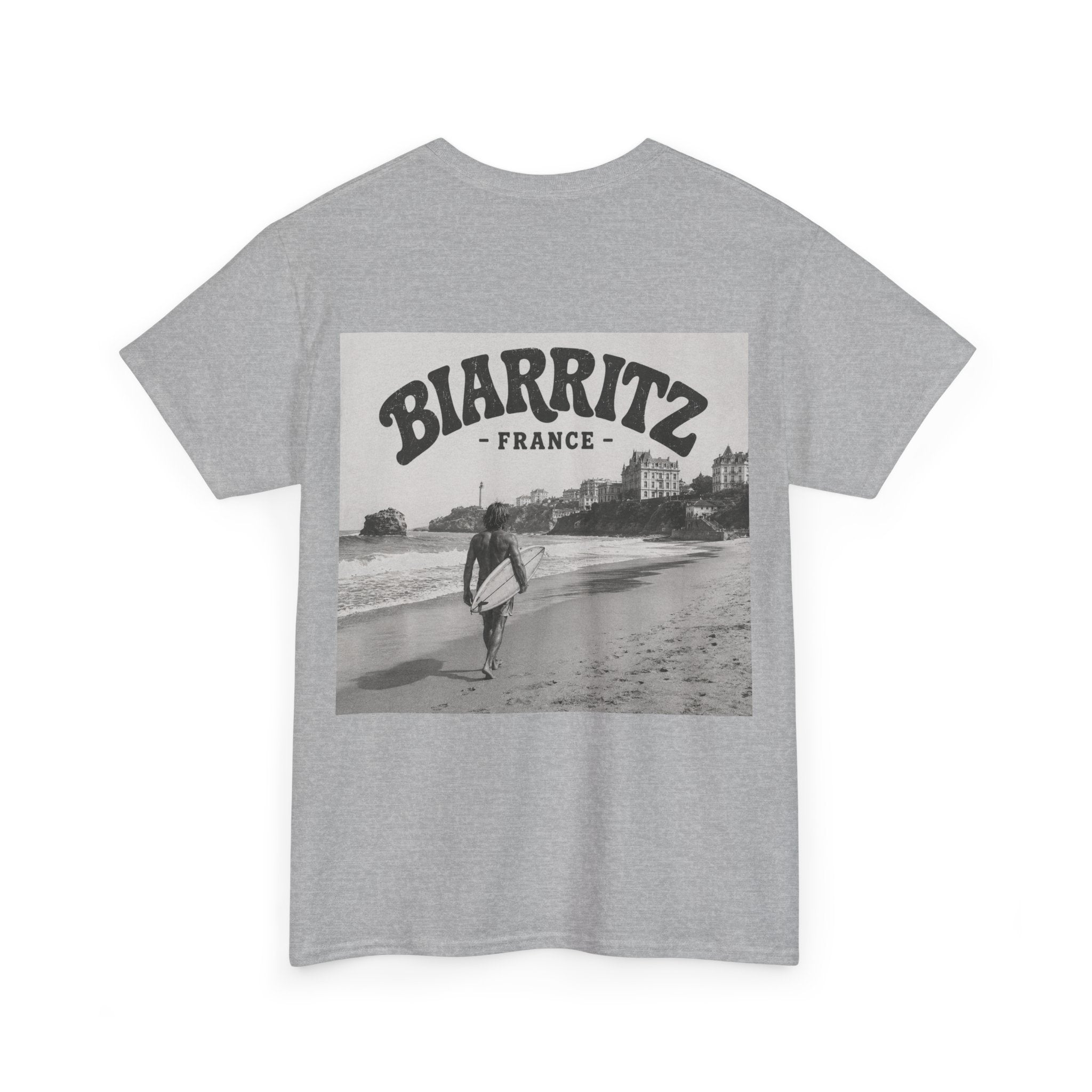 Vintage Biarritz Beach Surf Tee – Surf Town Classics T-Shirt