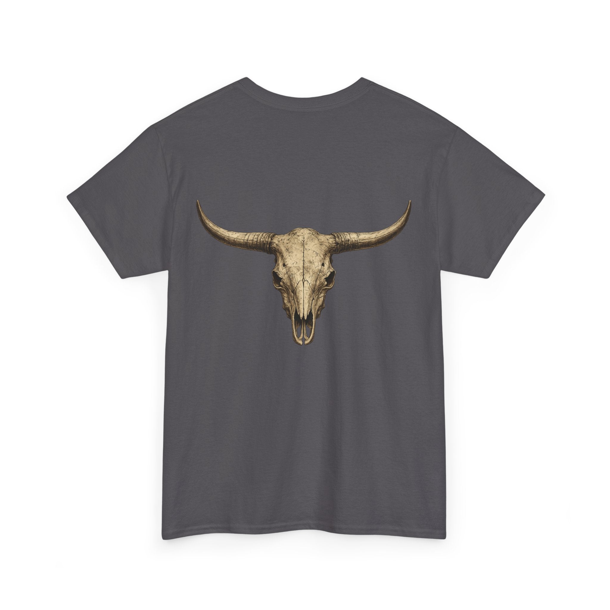 Cowboy Longhorn Skull T-Shirt — Western Ranch Graphic Tee