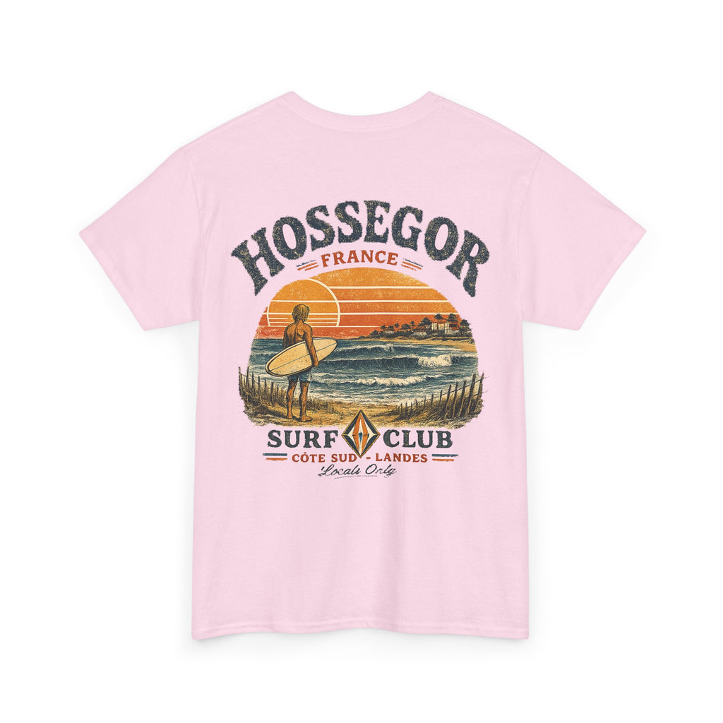 Hossegor Surf Club T‑Shirt – Vintage Sunset Surfing Tee