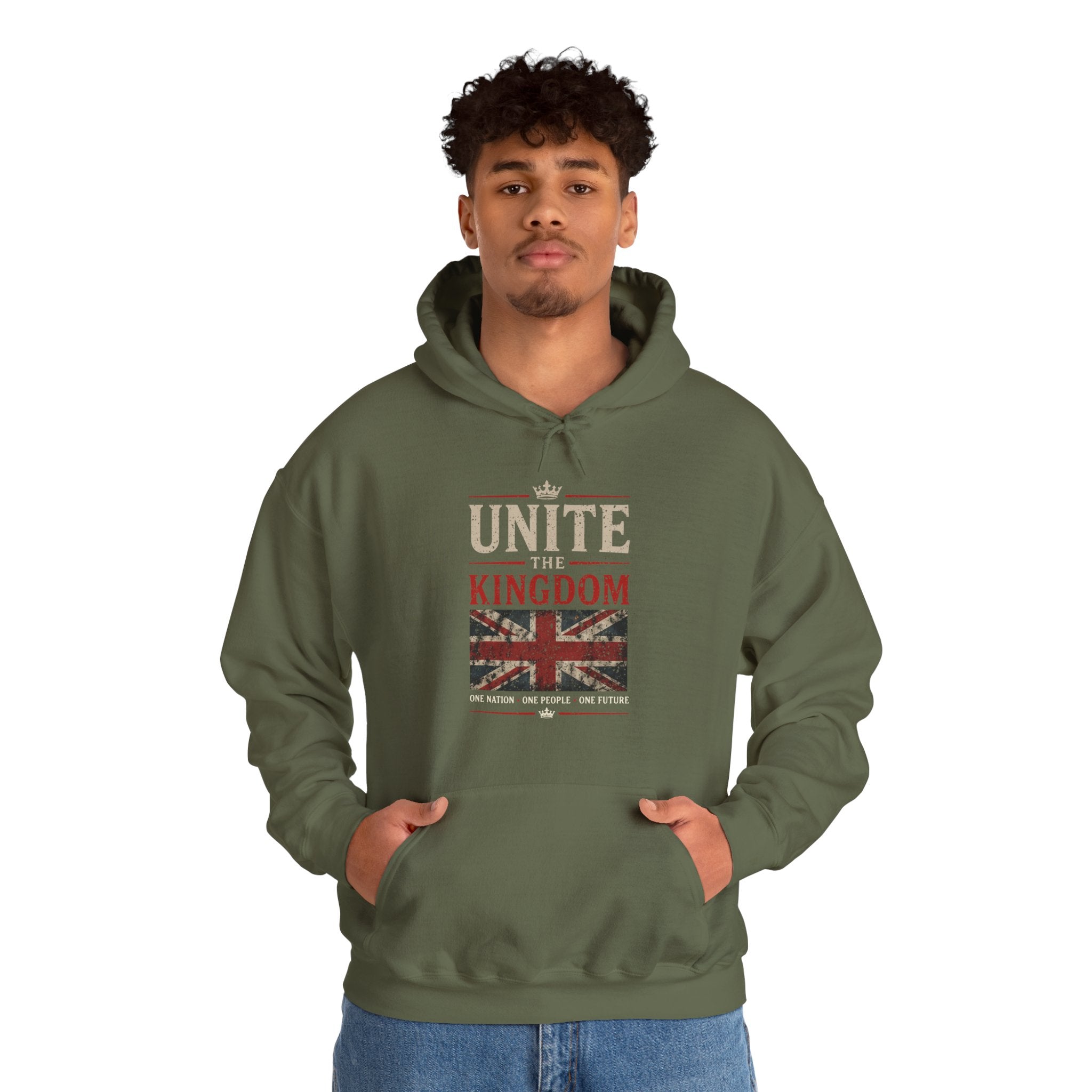 Unite the Kingdom Hoodie – "Together We Stand, Divided We Fall" British Flag Sweatshirt