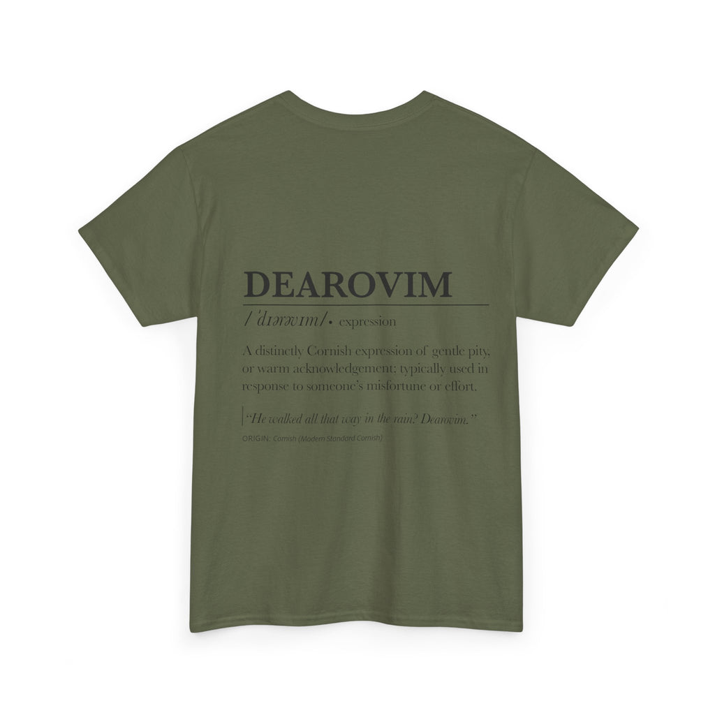 'Pizendown' & 'Dearovim' Unisex Cornish Dictionary Tee