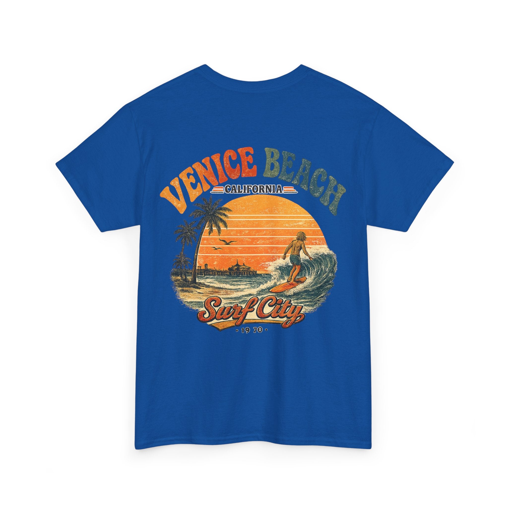 Venice Beach 1970's Surf Tee — Vintage Surf City Graphic T-Shirt