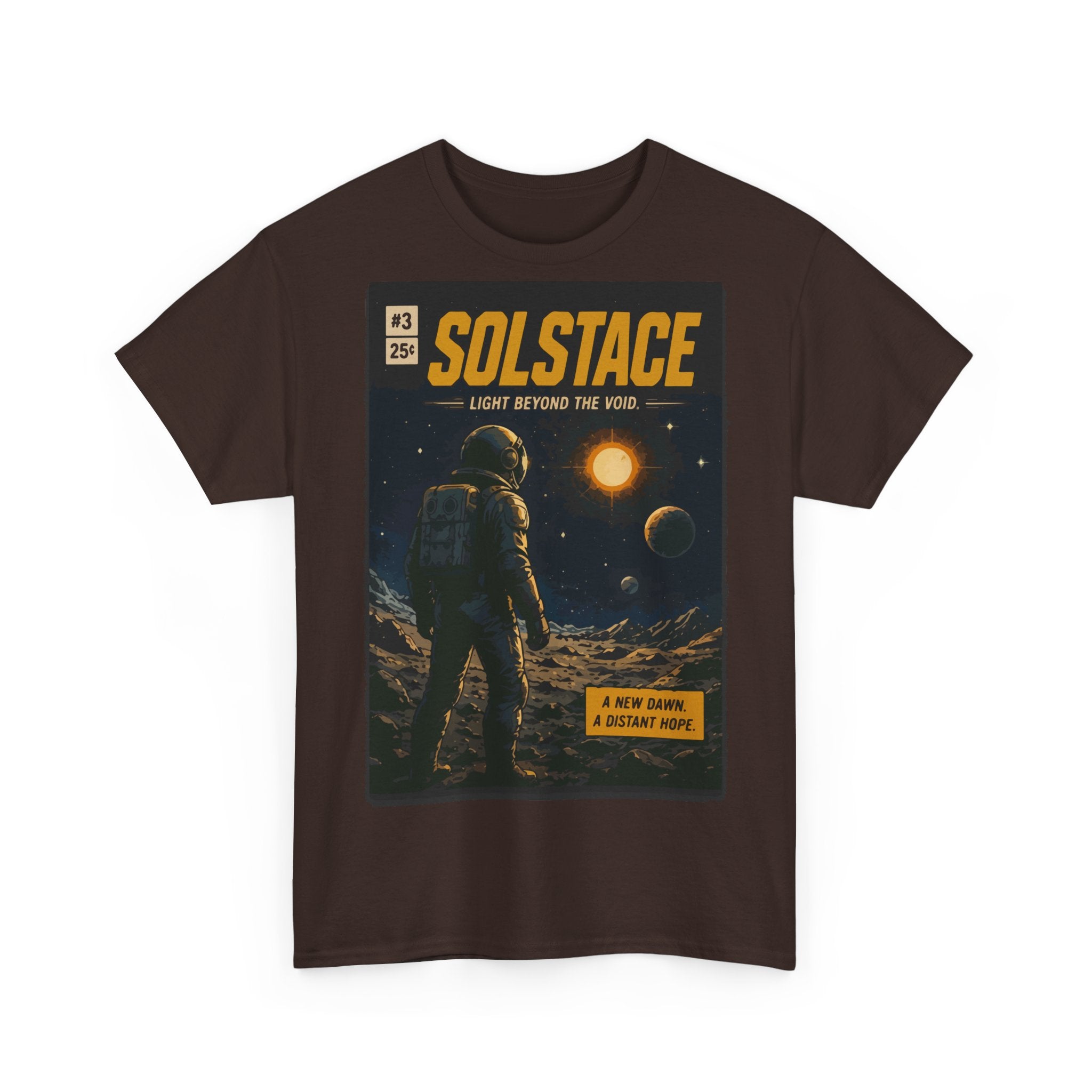Solstice Space Tee — Astronaut Moon Poster Graphic T-Shirt