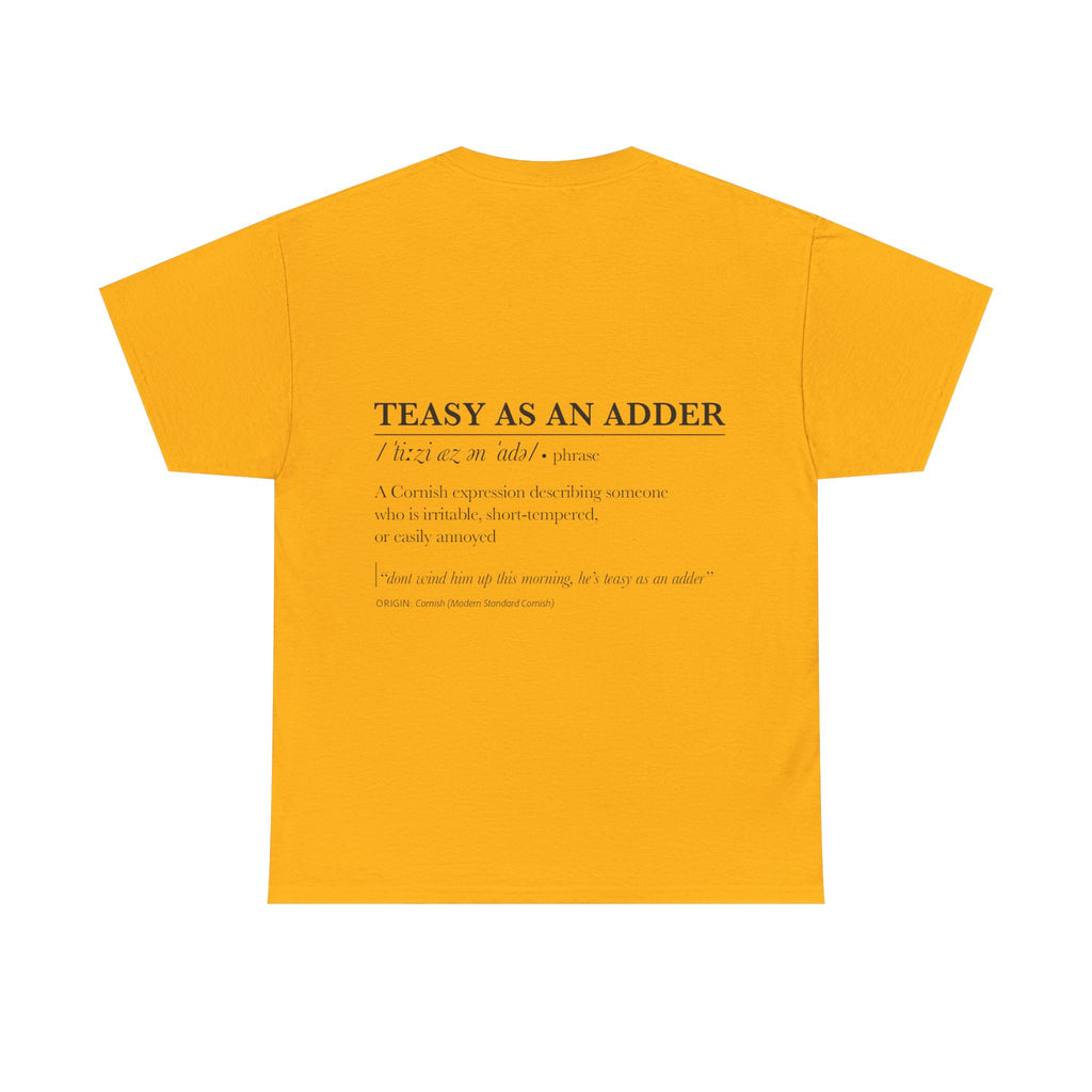 'Wossmarrwiddee / Teasy As An Adder' Cornish Dictionary Unisex Tee